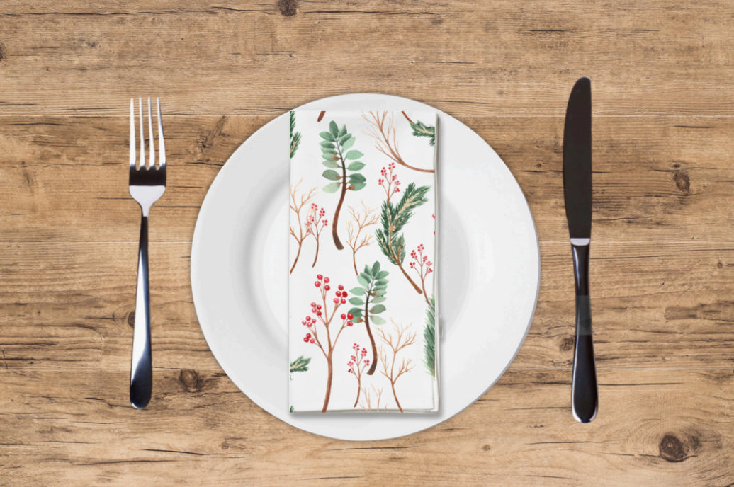 Cranberry Crush - Printed Guest Towel