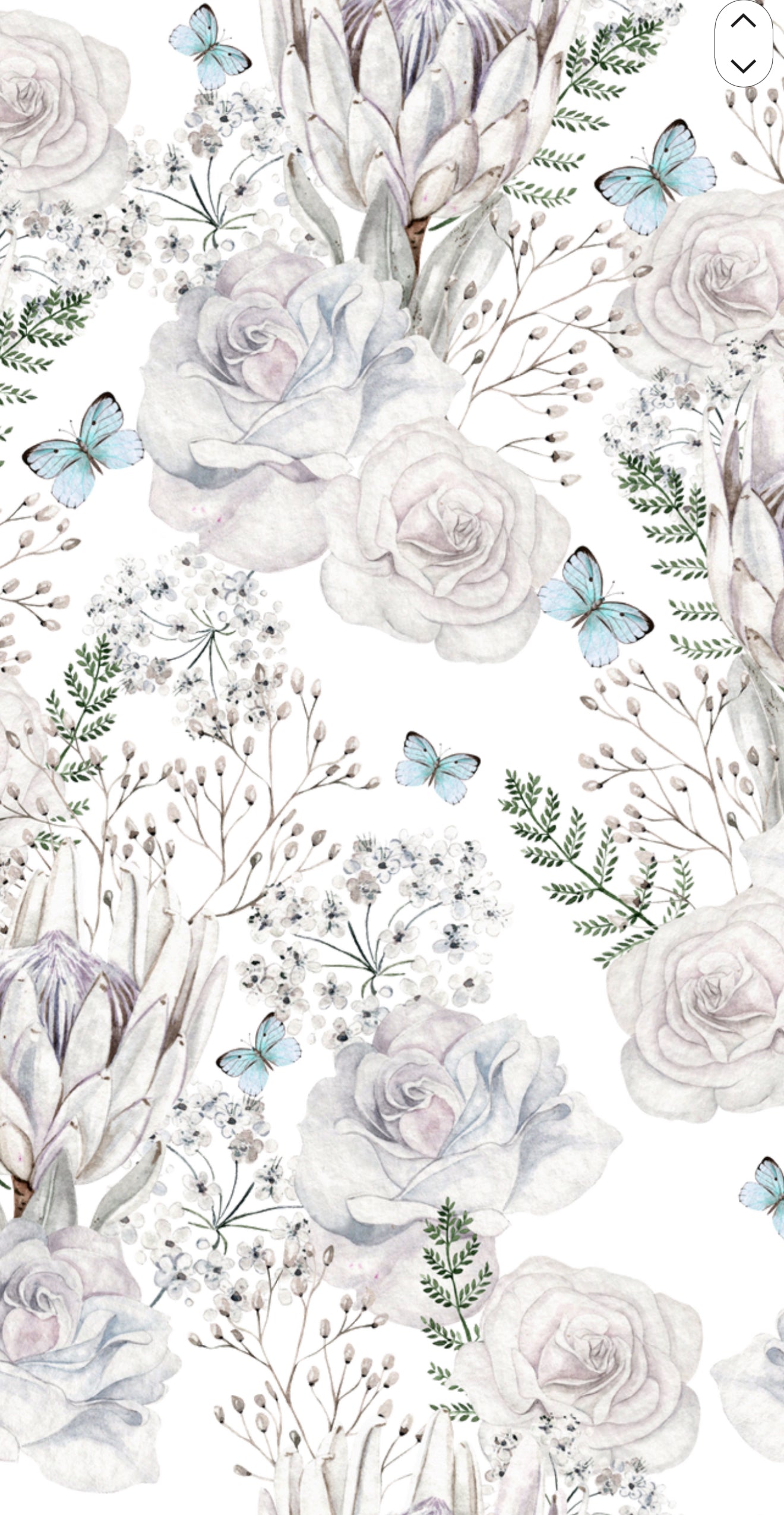 Winter Plush Floral - Printed Guest Towel