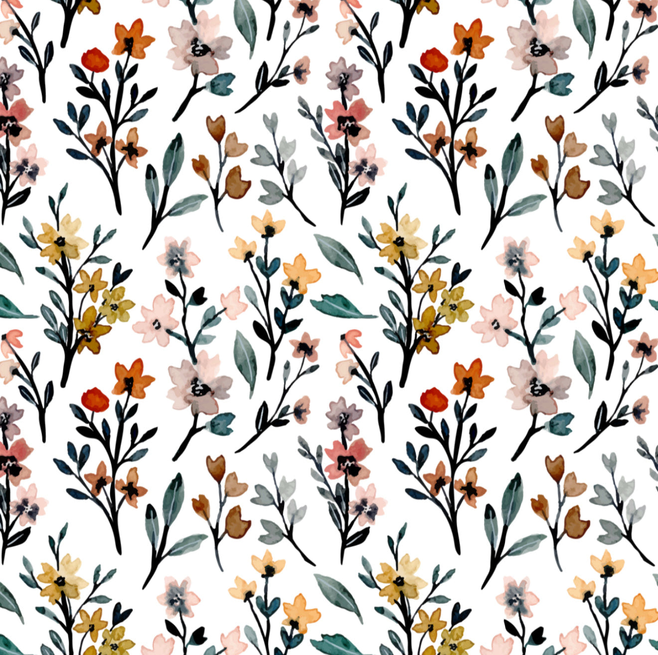 Multi Color Floral Cocktail Napkin