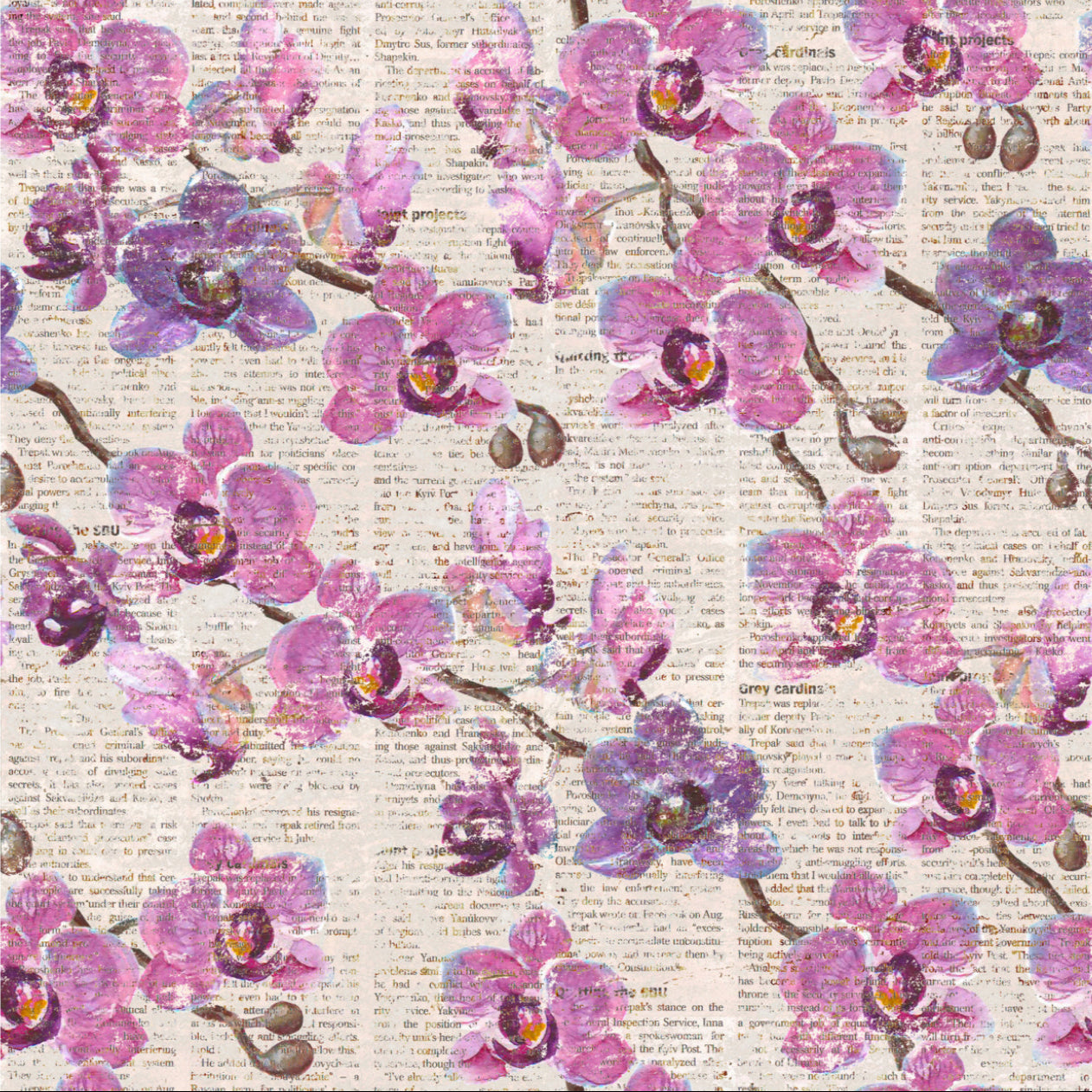 Rustic Orchid - Charger - (SQUARE)