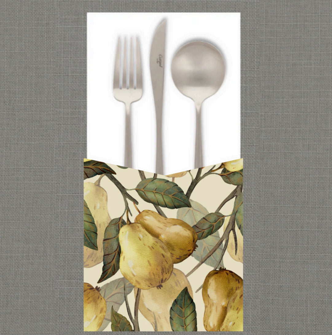 Neutral Pears Cutlery Pouch