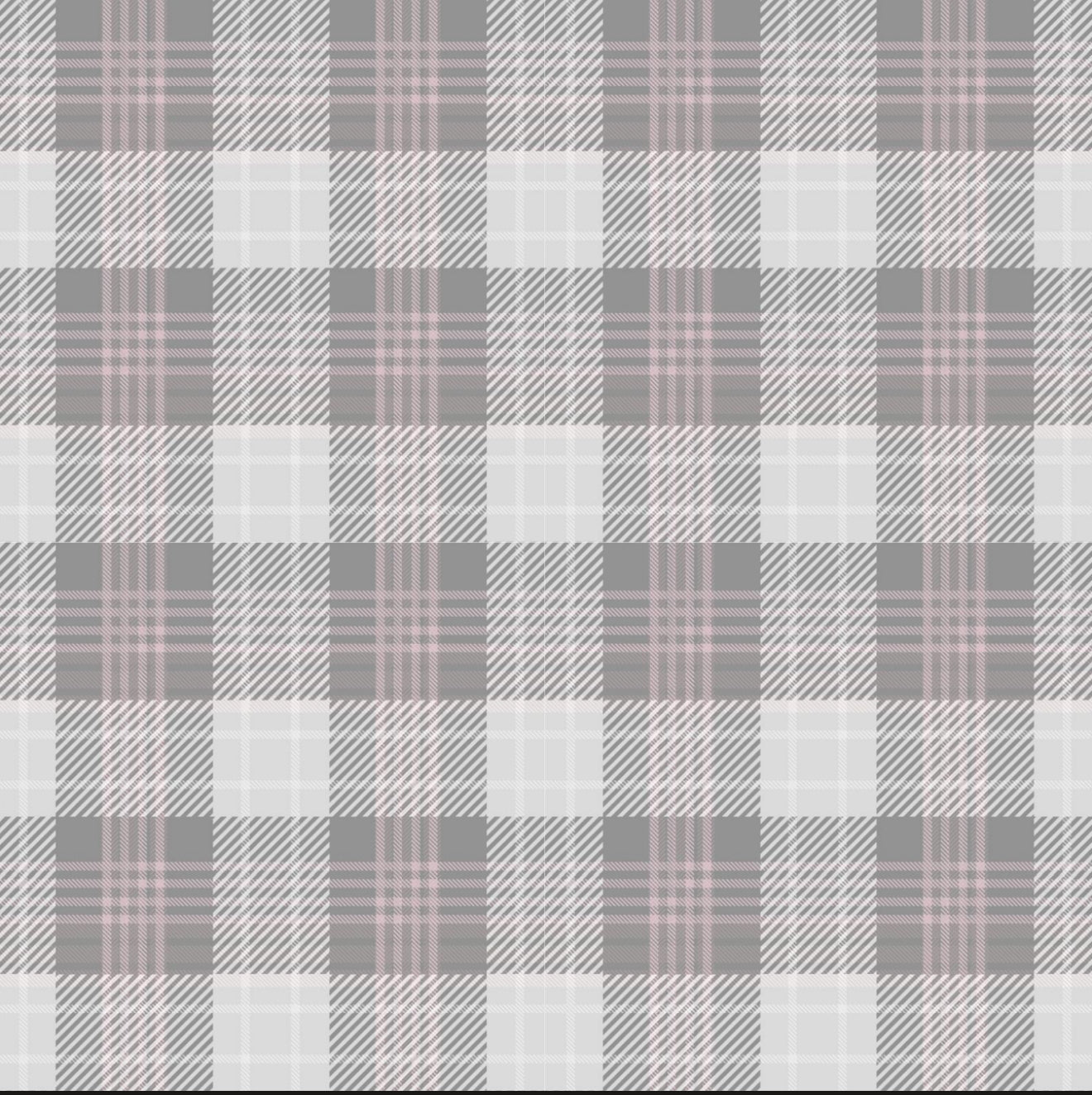 Neutral Pink Plaid Cocktail Napkin