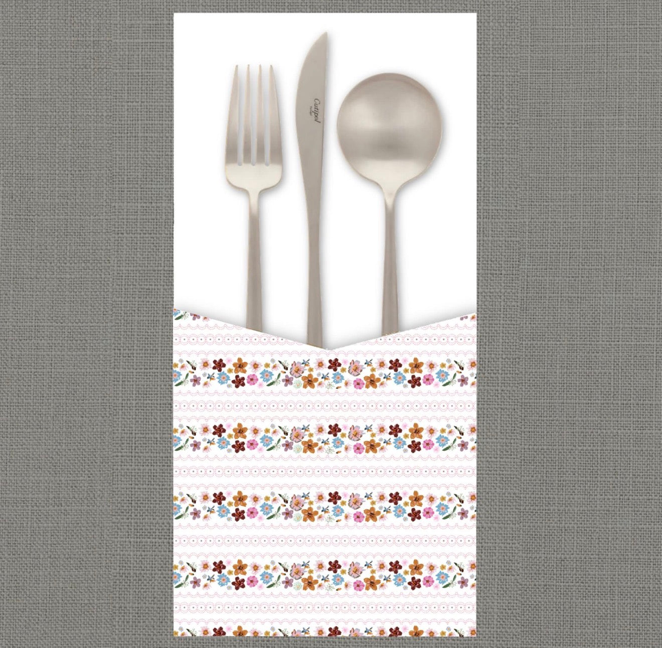 Cottage Stripe Cutlery Pouch