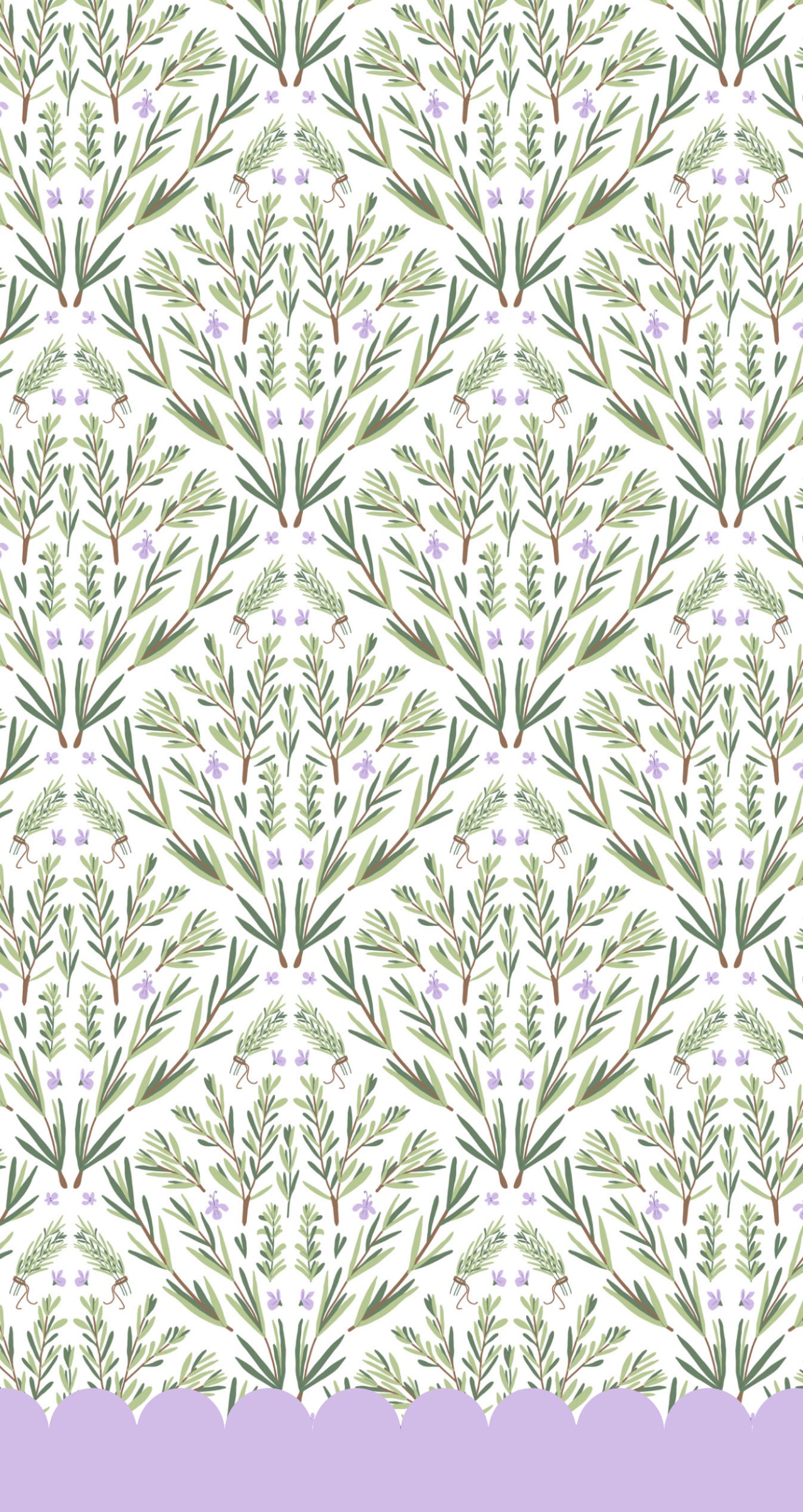 Revel Rosemary - Printed Guest Towel