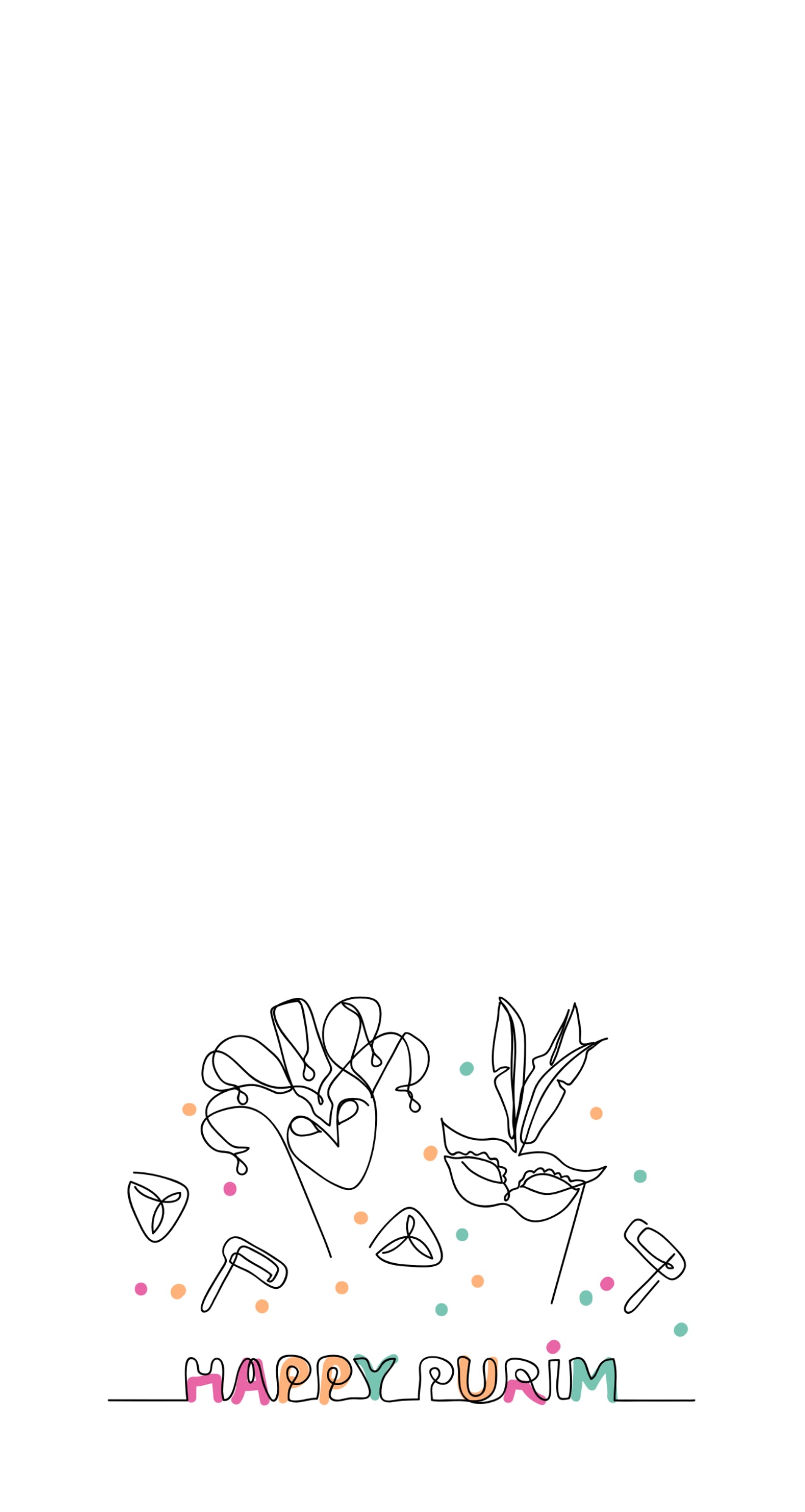 Purim Jester - Printed Guest Towel