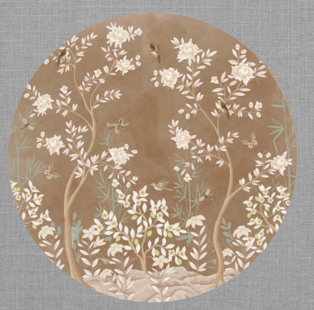 Neutral Forest Round Die Cut