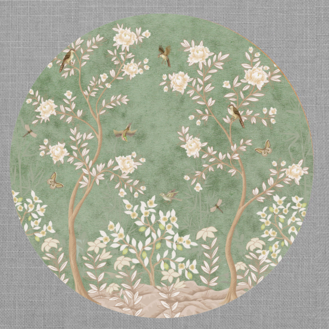 Sage Forest Round Die Cut