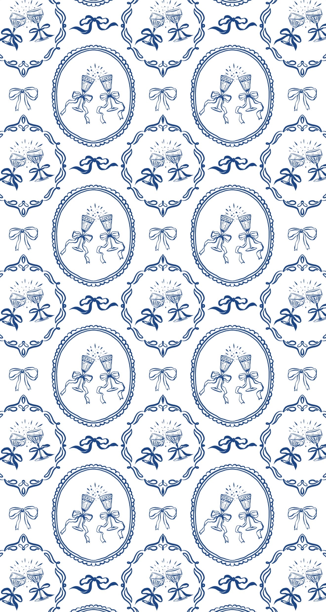Klink Cameo Blue - Printed Guest Towel