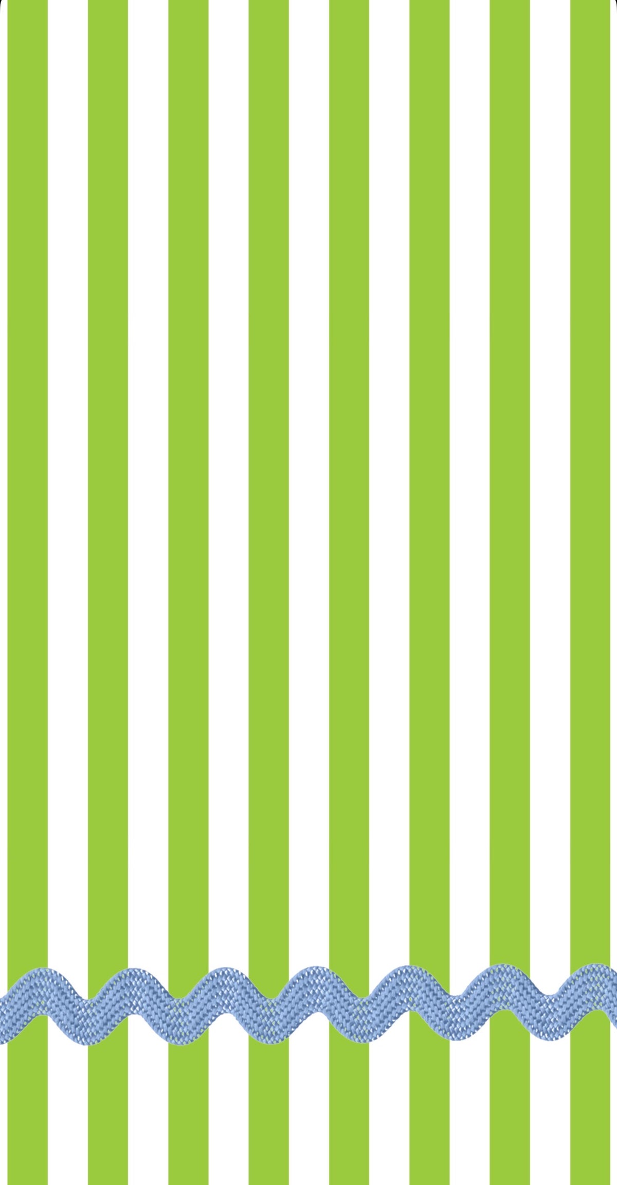 Ric Rac Green - Printed Guest Towel
