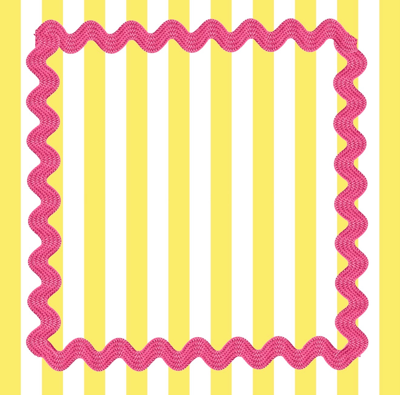 Ric Rac Yellow Cocktail Napkin