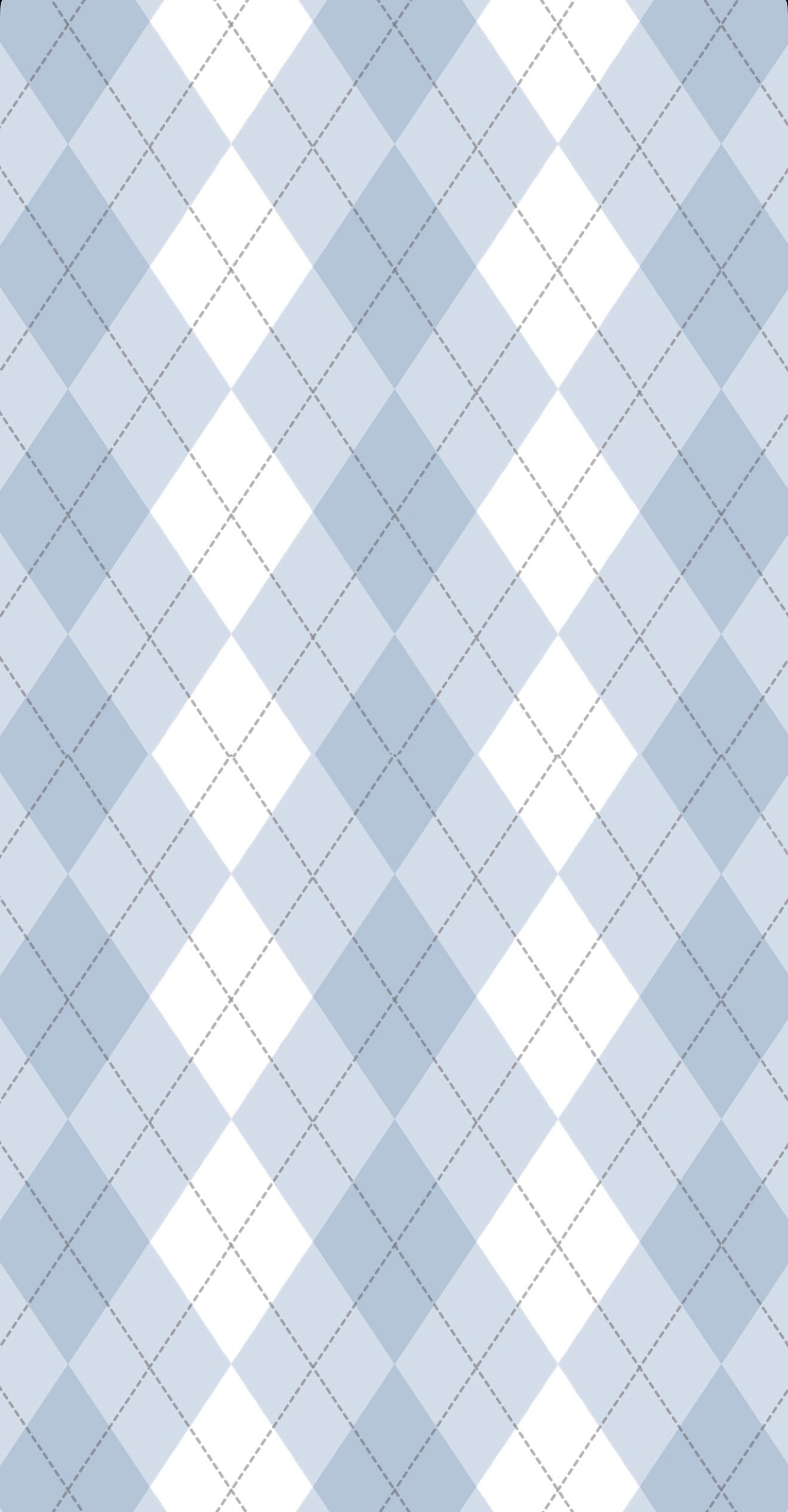 Blue Argyle - Printed Guest Towel