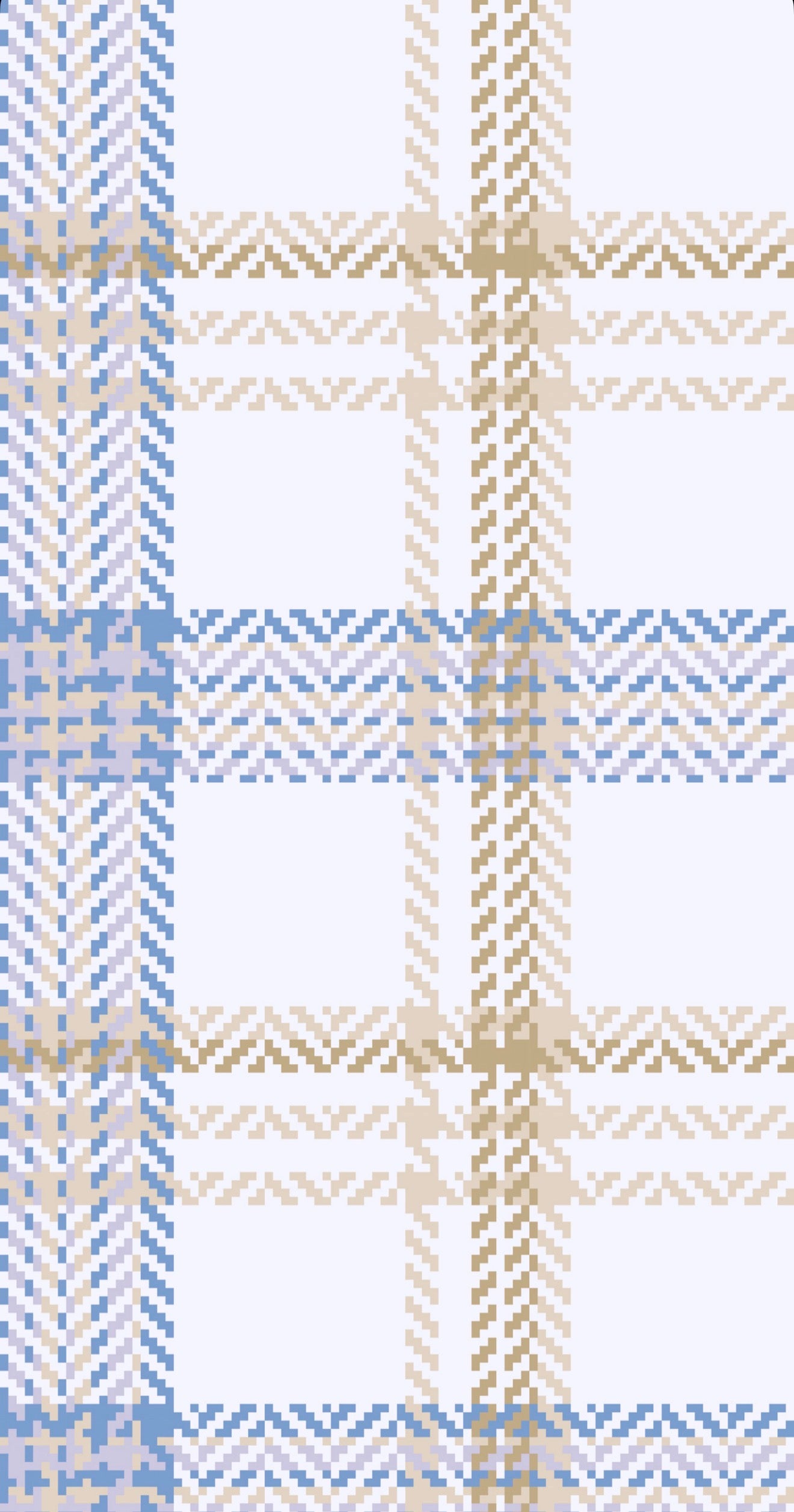 Beige Plaid - Printed Guest Towel
