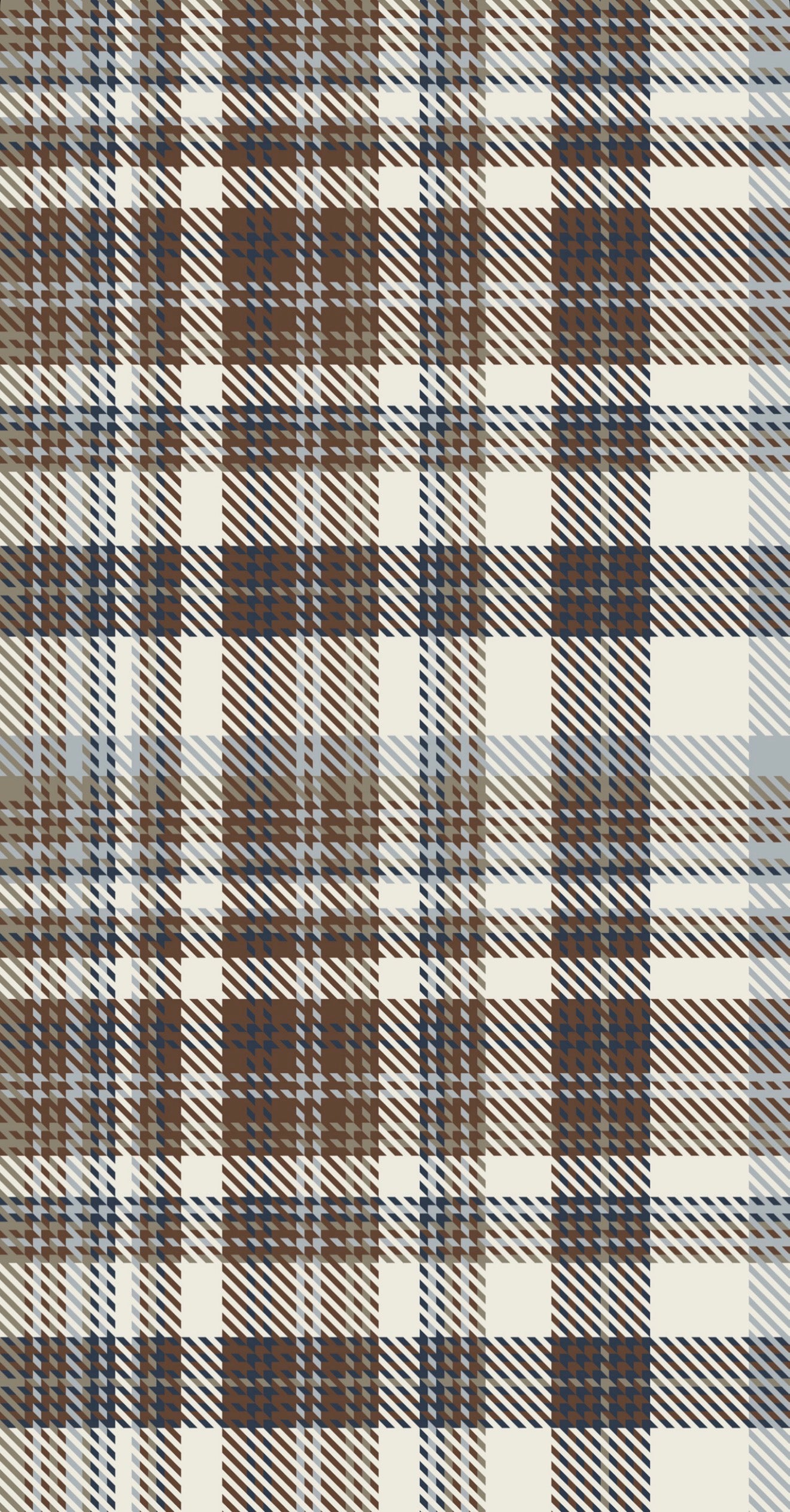 Brown Plaid - Printed Guest Towel