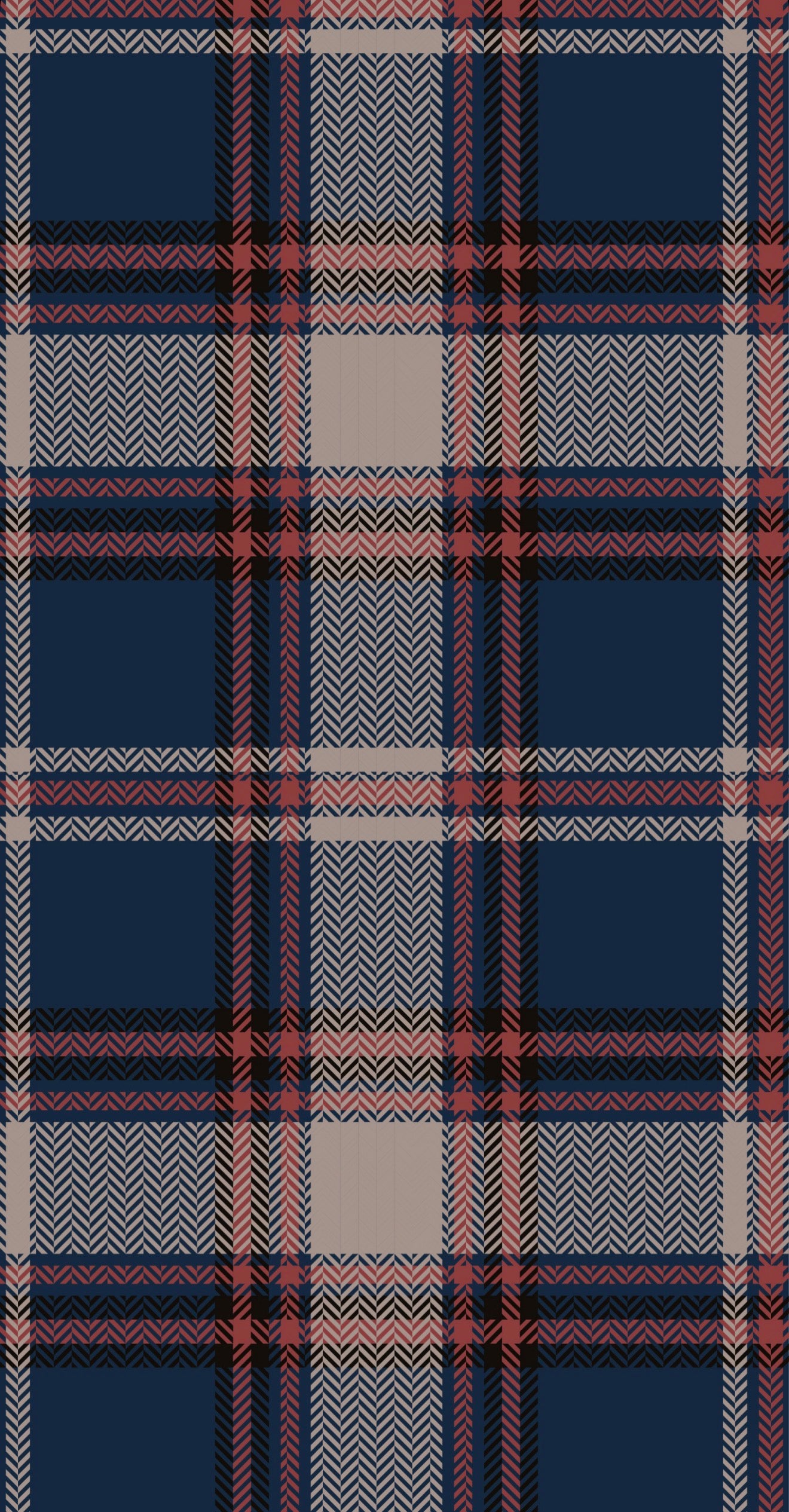 Navy Plaid - Printed Guest Towel