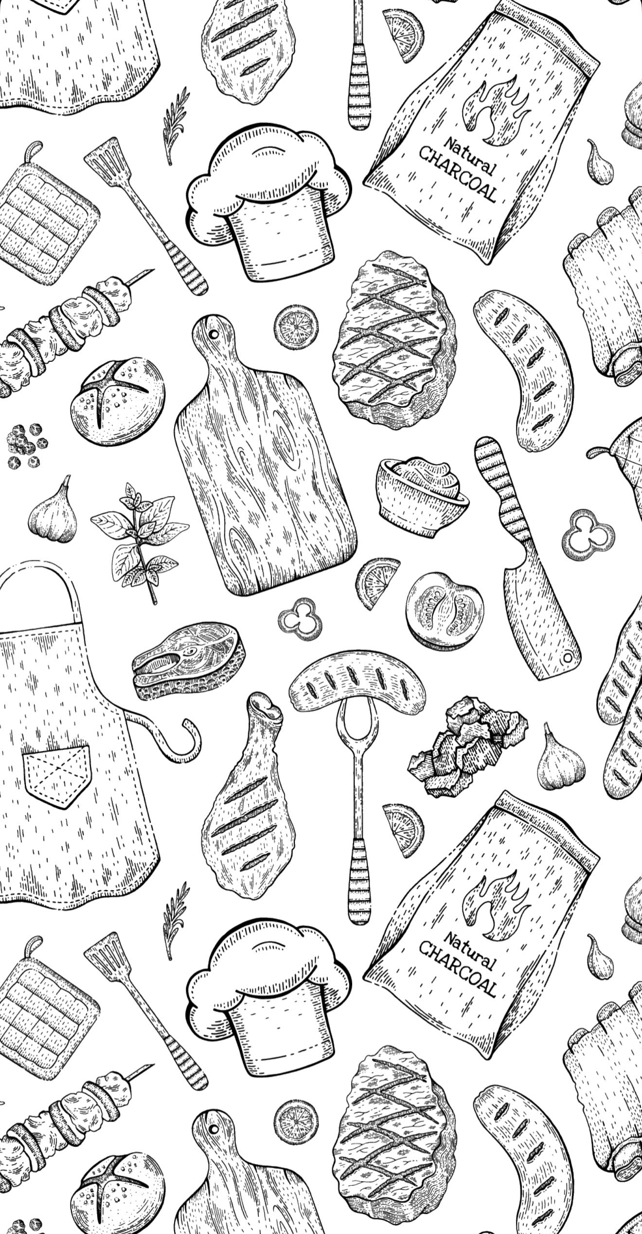BBQ Print - Printed Guest Towel