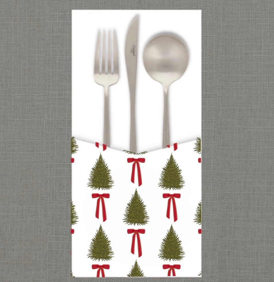 Festive Trees Cutlery Pouch