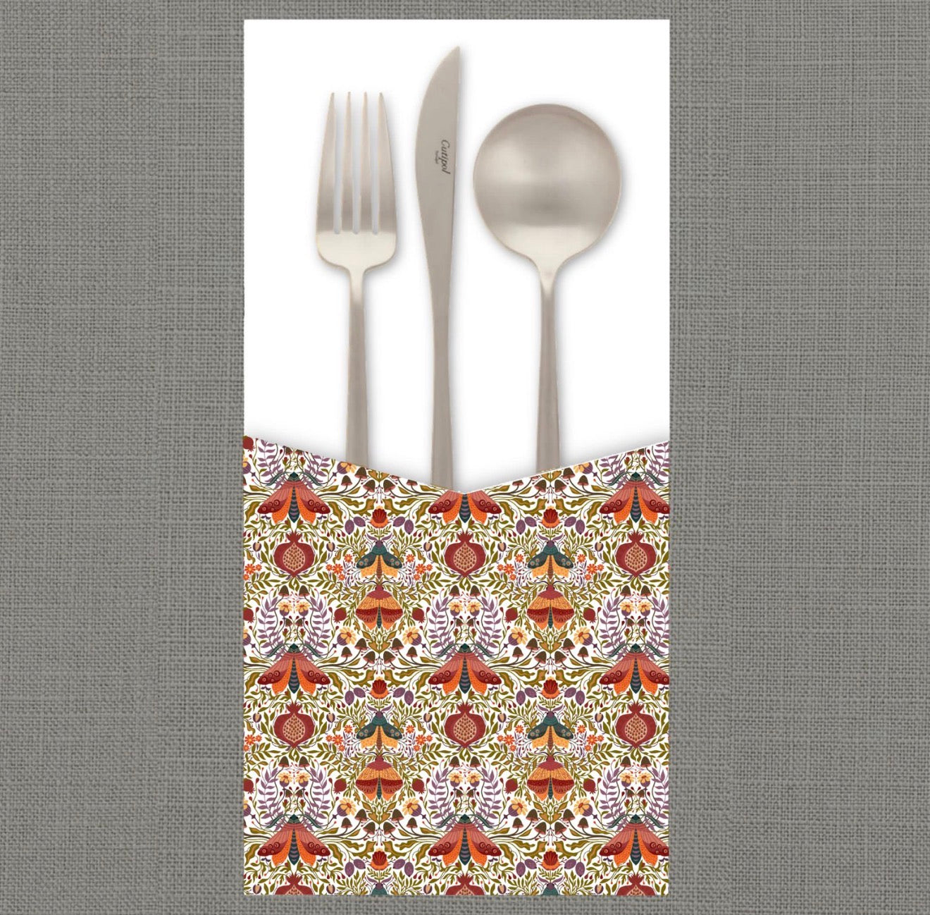 Vintage Pom Garden Cutlery Pouch