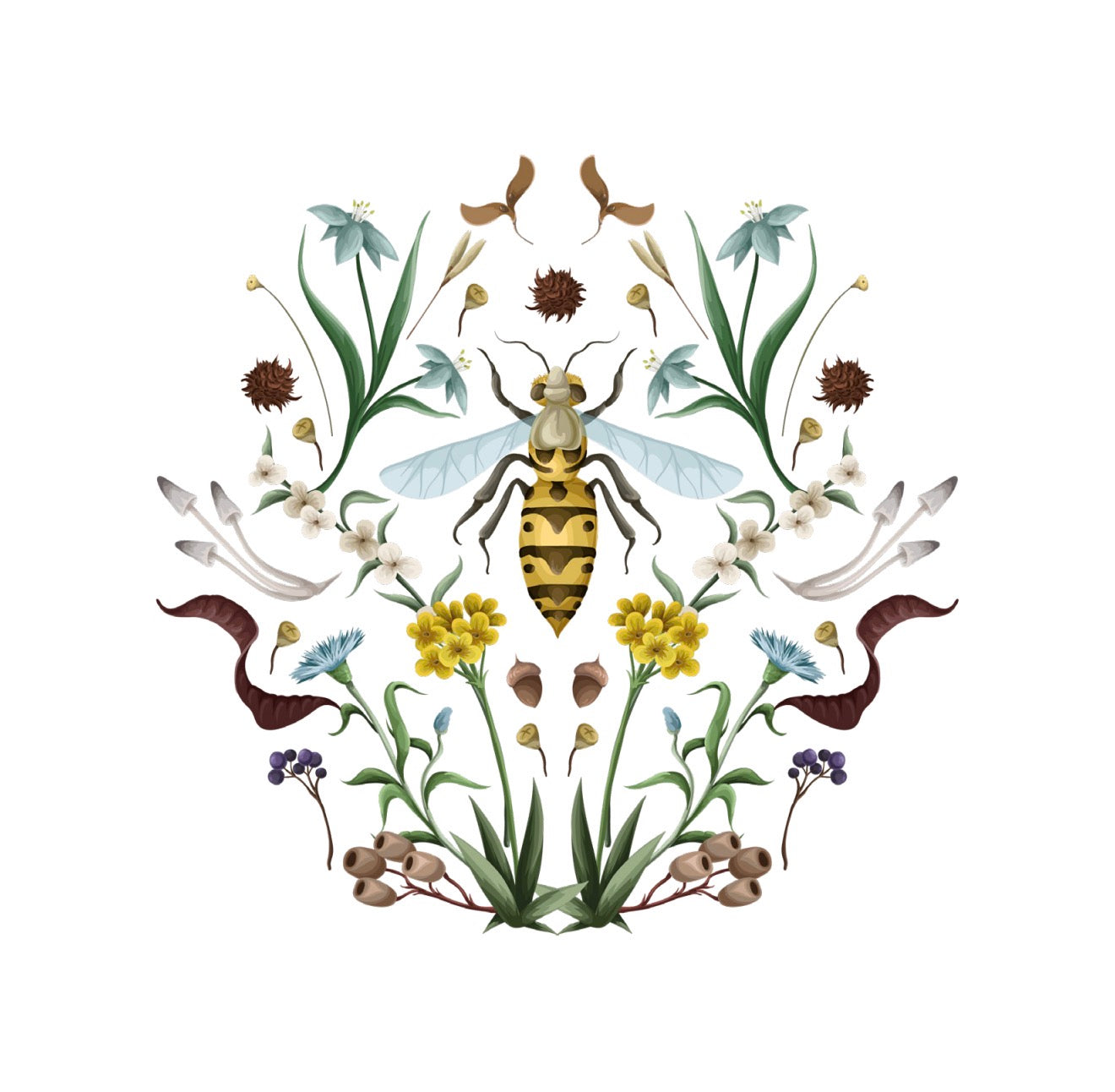 Bee Garden Cocktail Napkin