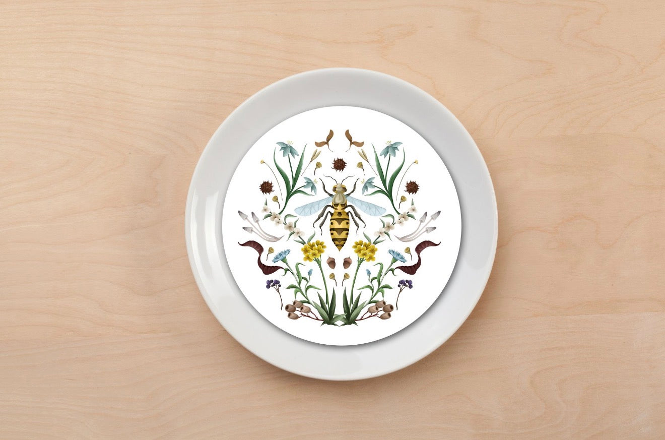 Bee Garden Plate Accent
