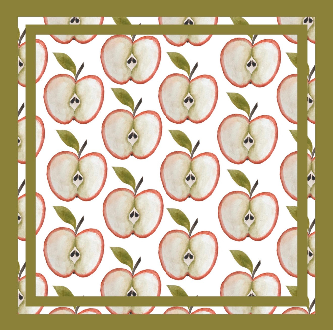 Apple Halves Cocktail Napkin