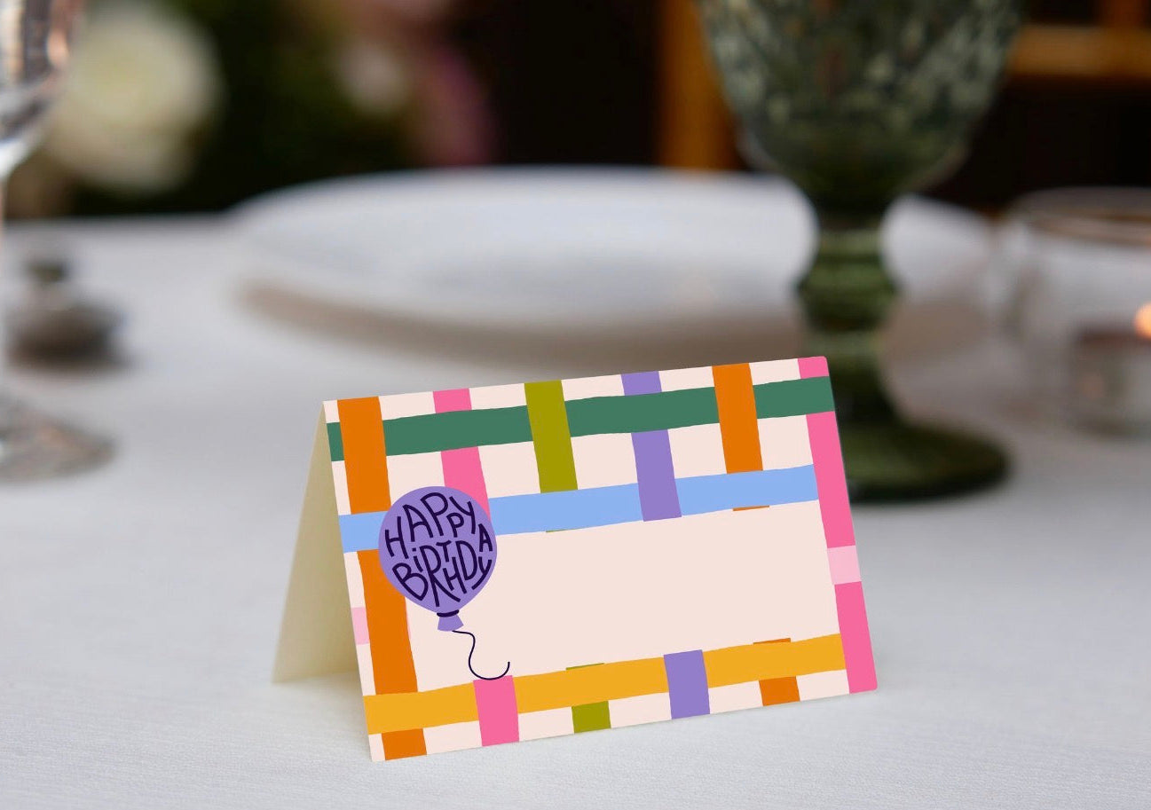 Happy Birthday Place Cards
