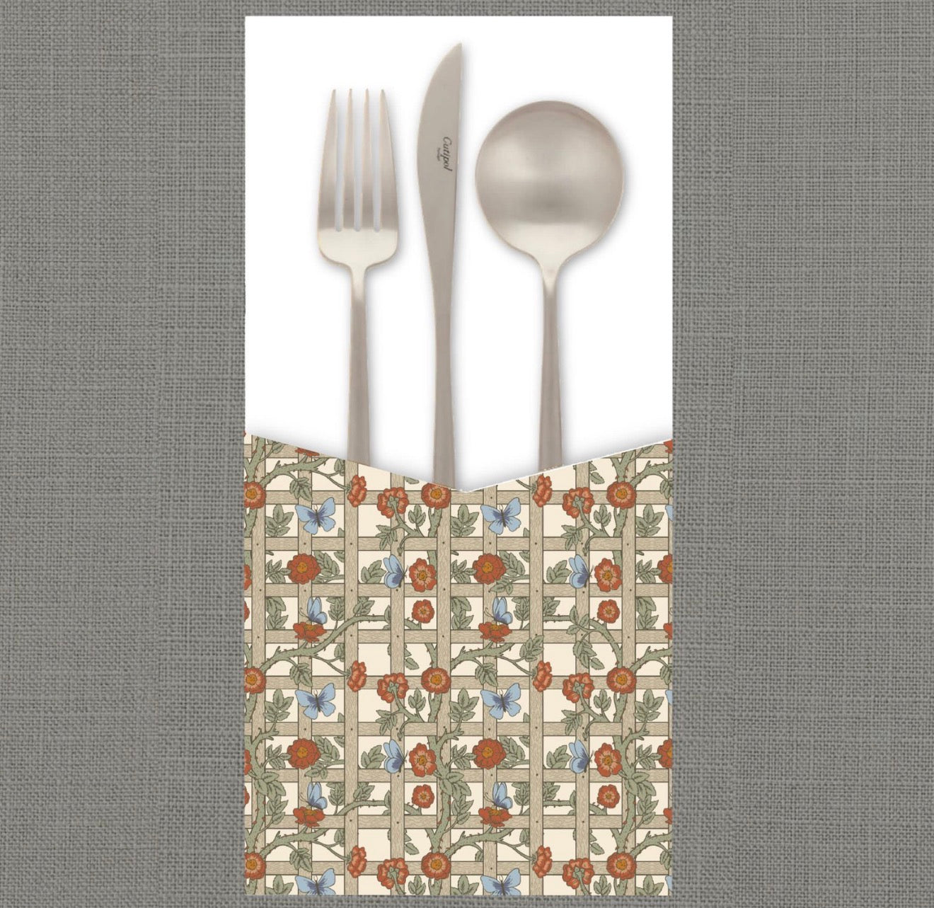 Climbing Garden Cutlery Pouch