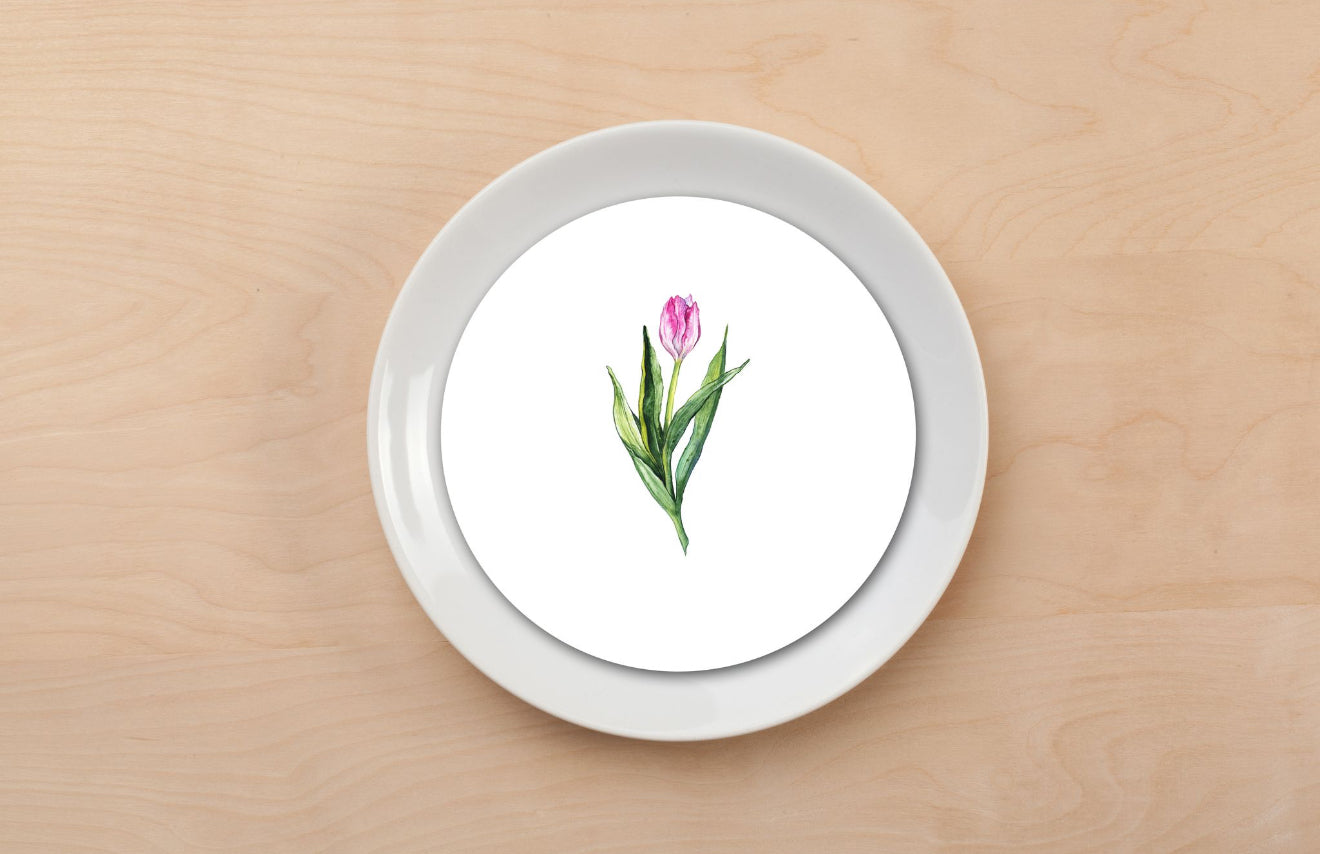Field of Tulips Plate Accent