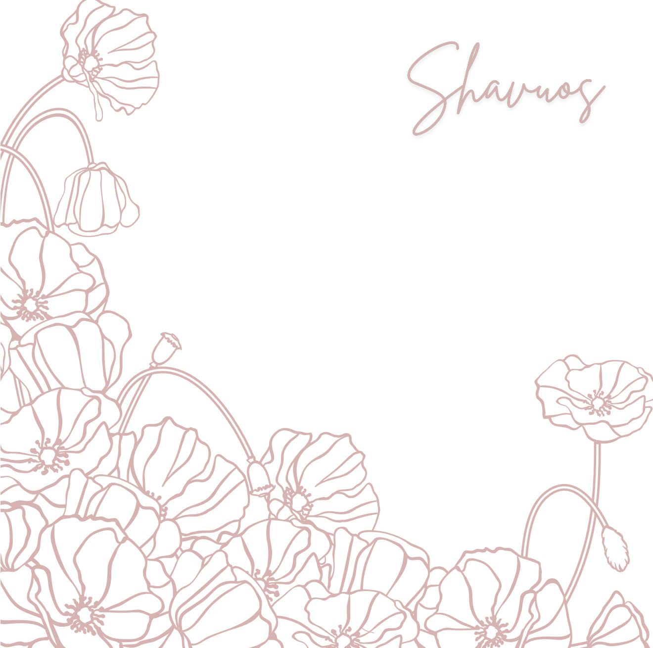 Doodle Shavous - Charger - (SQUARE)