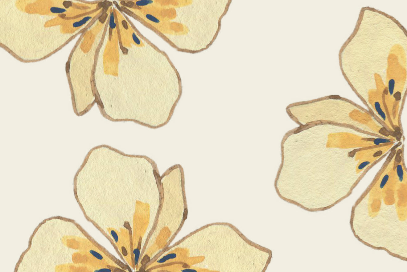 Paper Mache Flowers - Placemat