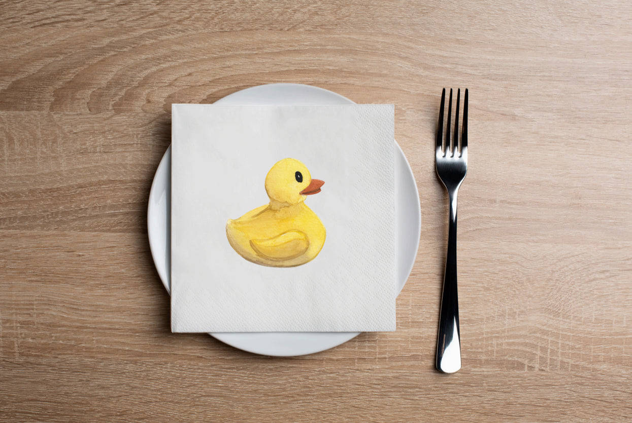 Rubber Duckies Cocktail Napkin