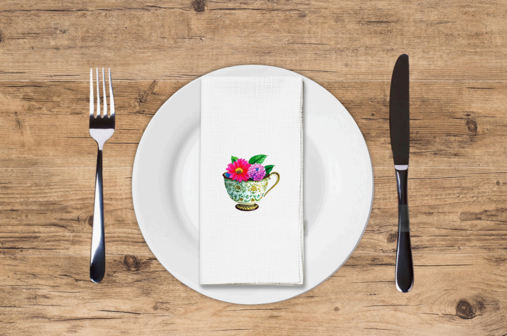 Tea Time - Printed Guest Towel