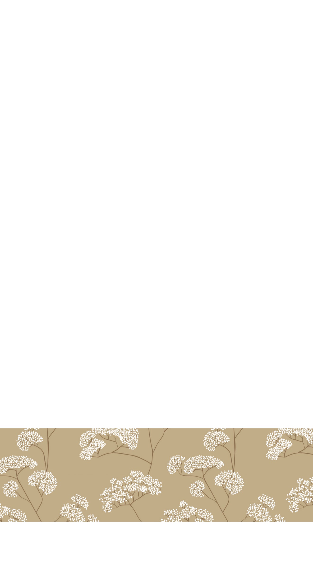 Golden Hour Baby's Breath - Printed Guest Towel