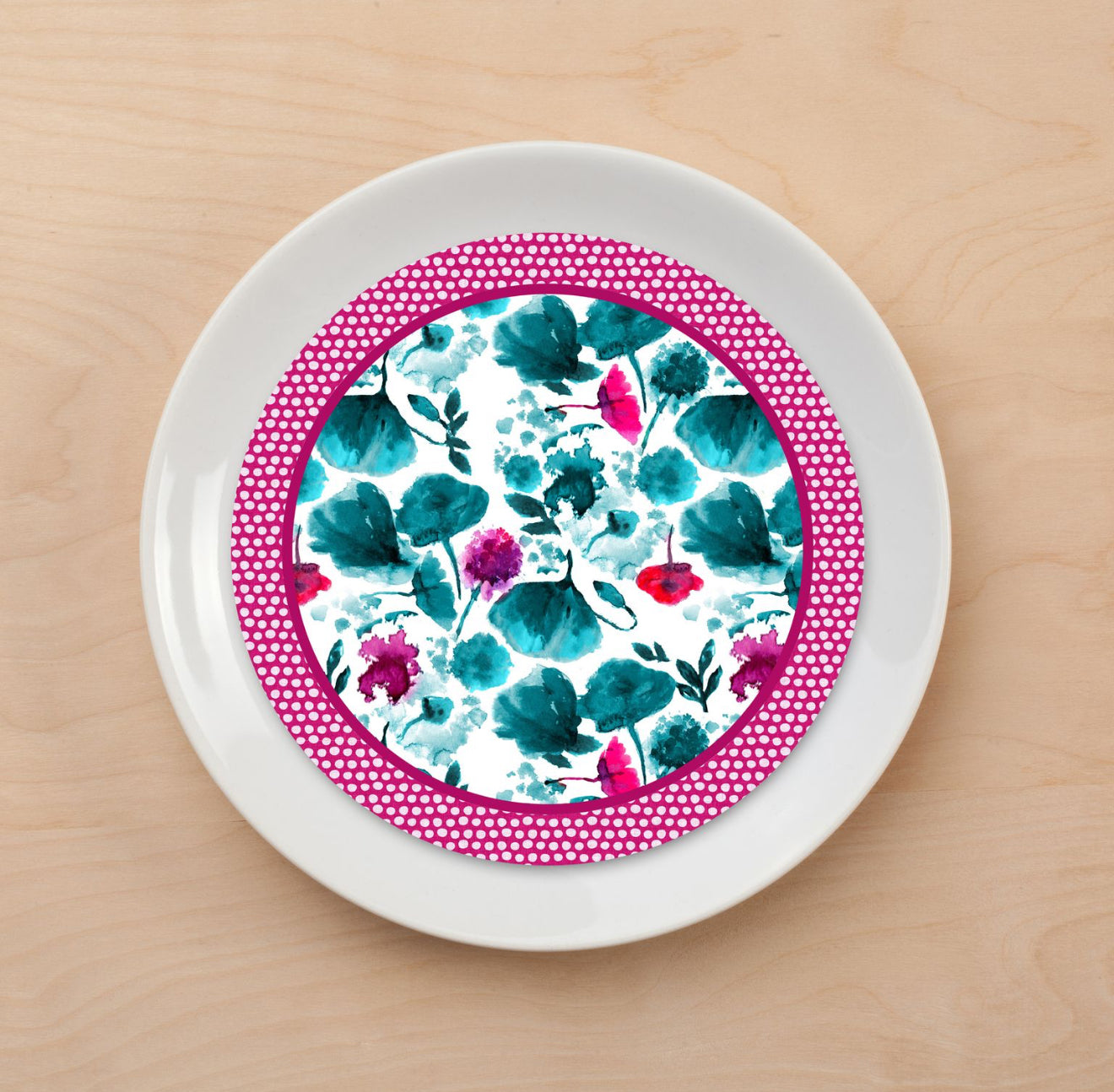 Poppy Pattern II Plate Accent