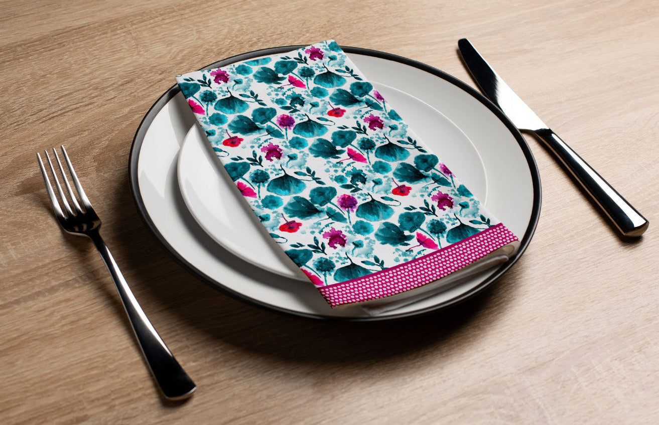 Poppy Pattern II - Printed Guest Towel