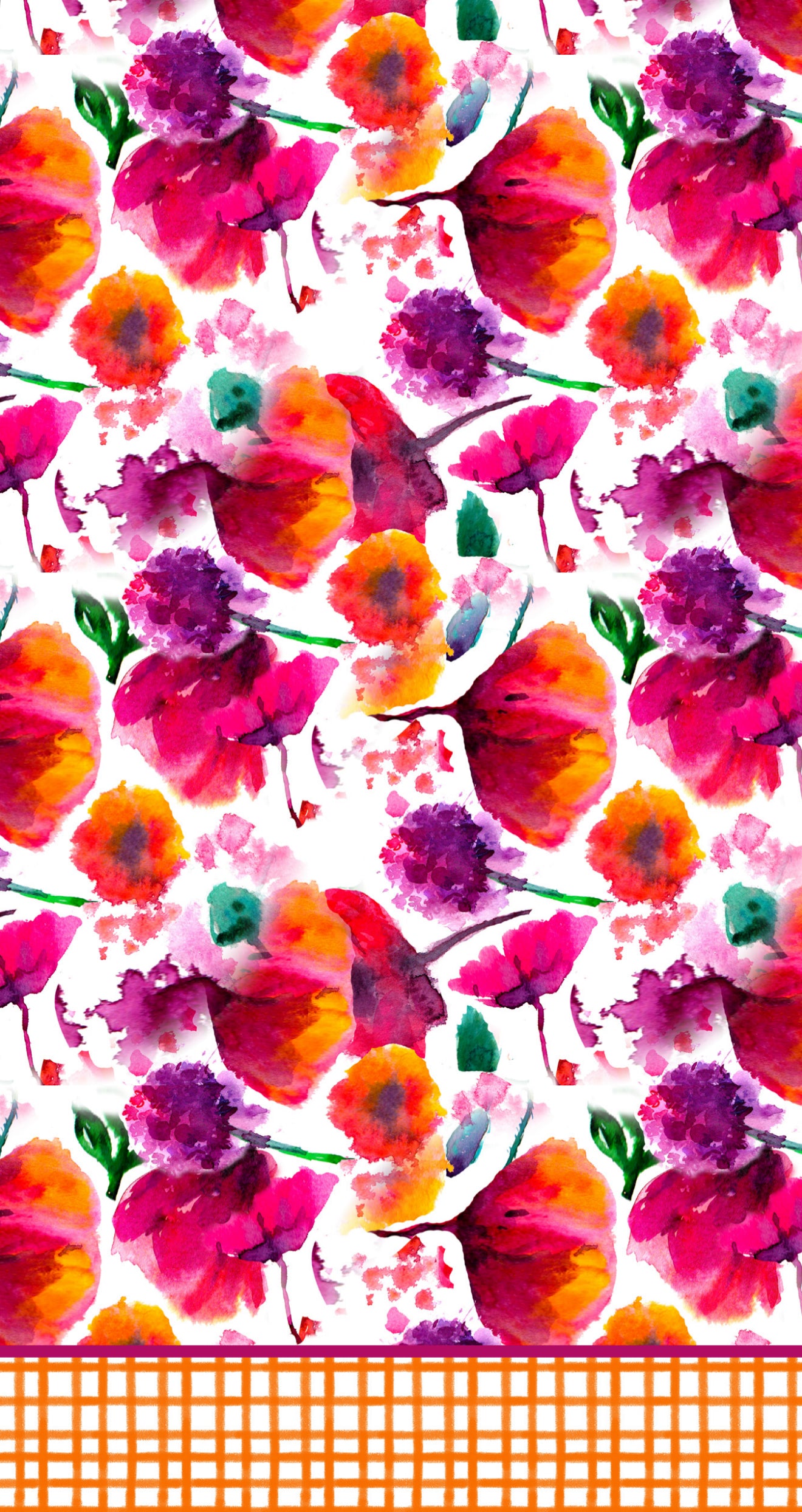 Poppy Pattern I - Printed Guest Towel