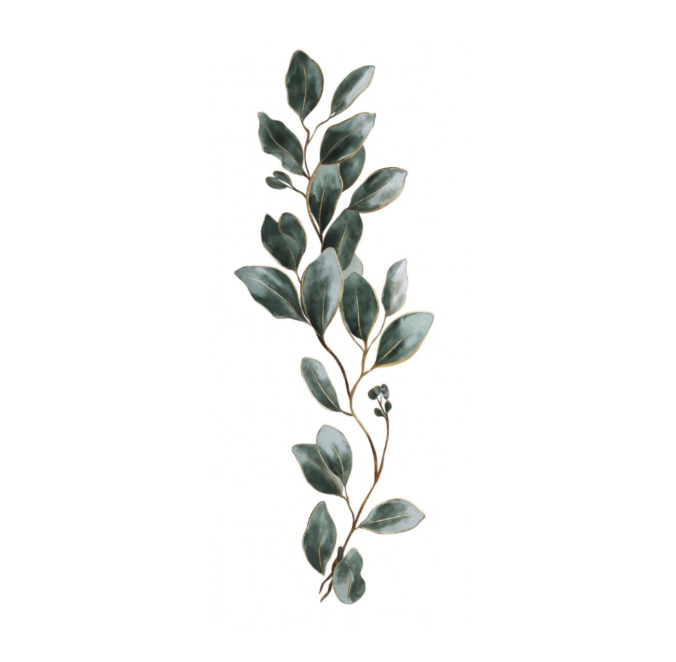 Emerald Leaves Cocktail Napkin