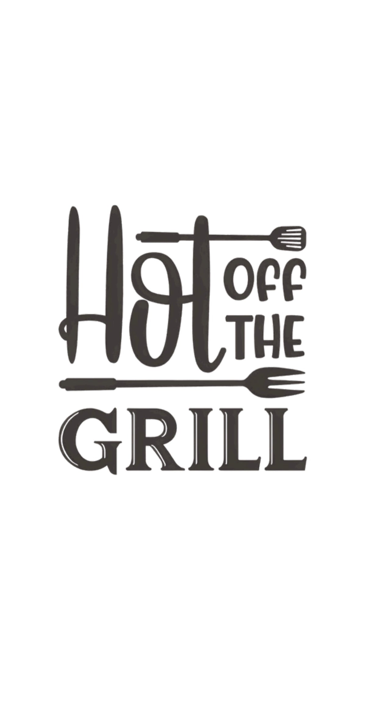 Hot Off The Grill - Printed Guest Towel