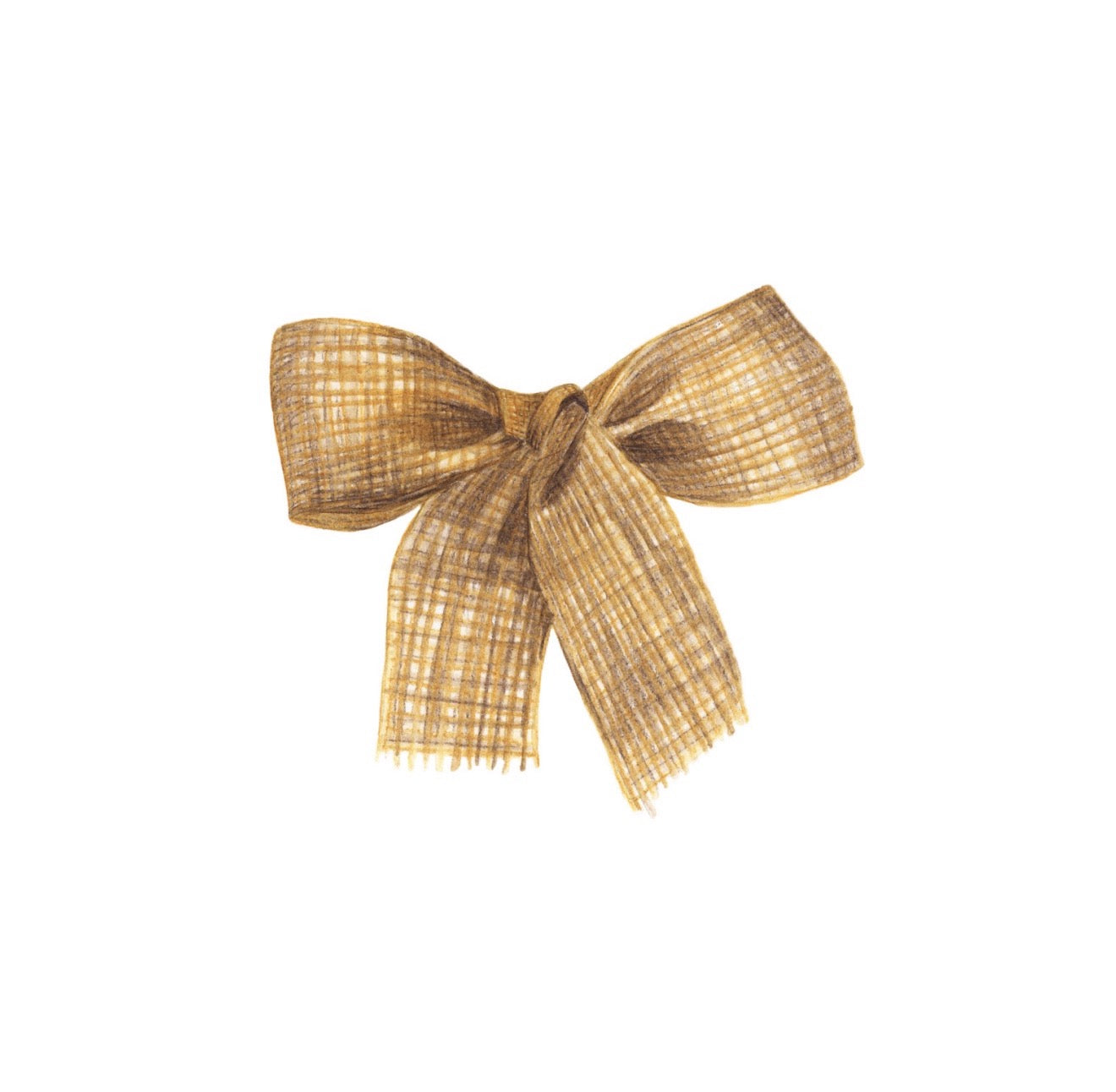 Burlap Bow Cocktail Napkin