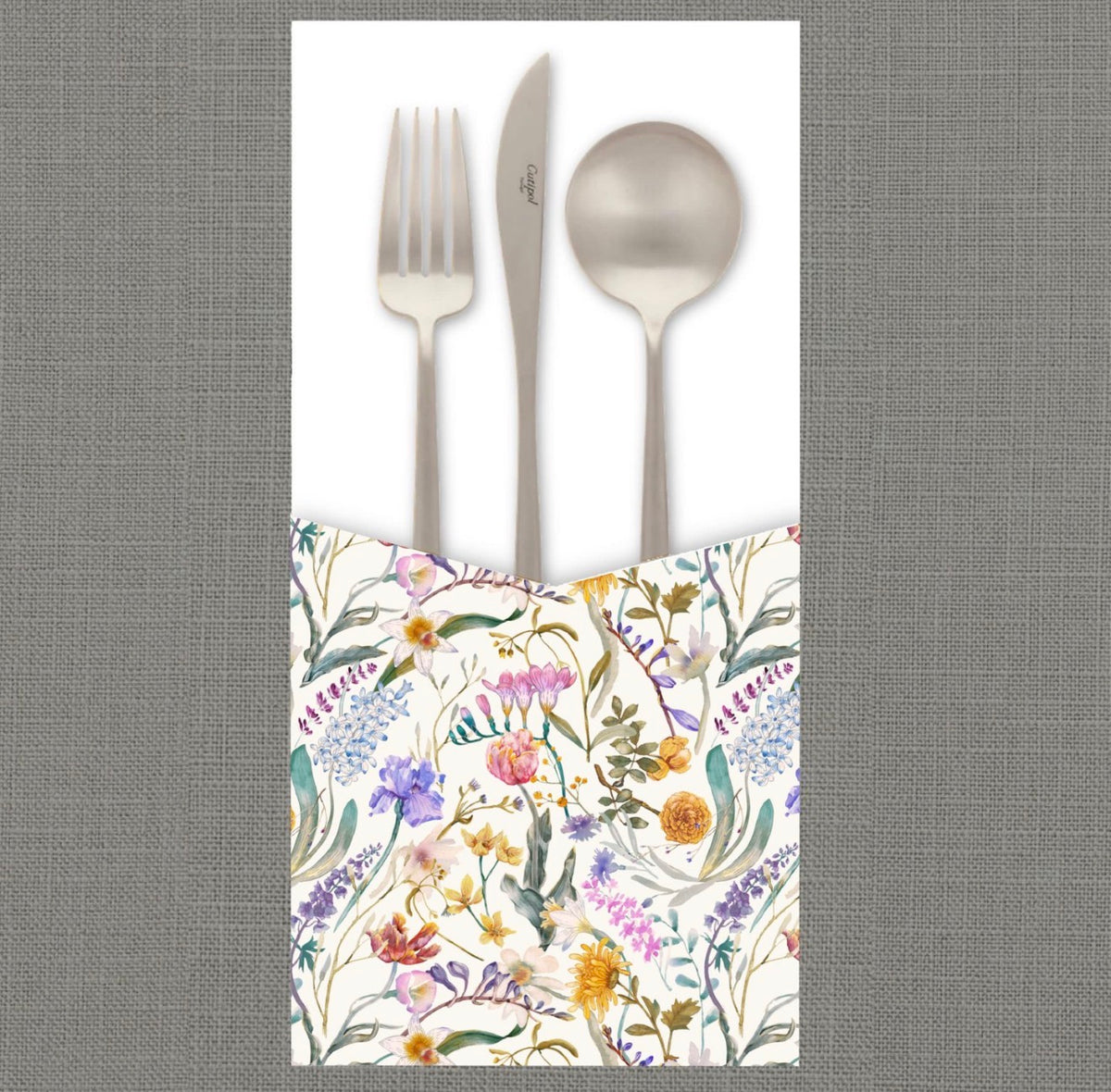 Chag Sameach Floral Cutlery Pouch