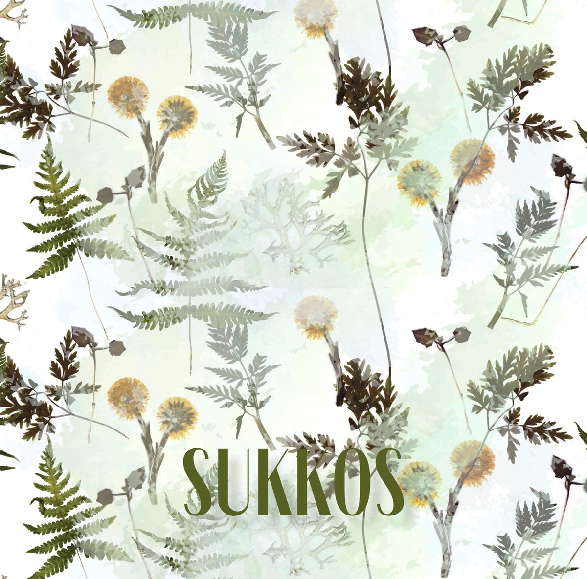 Sukkos Forest Cocktail Napkin