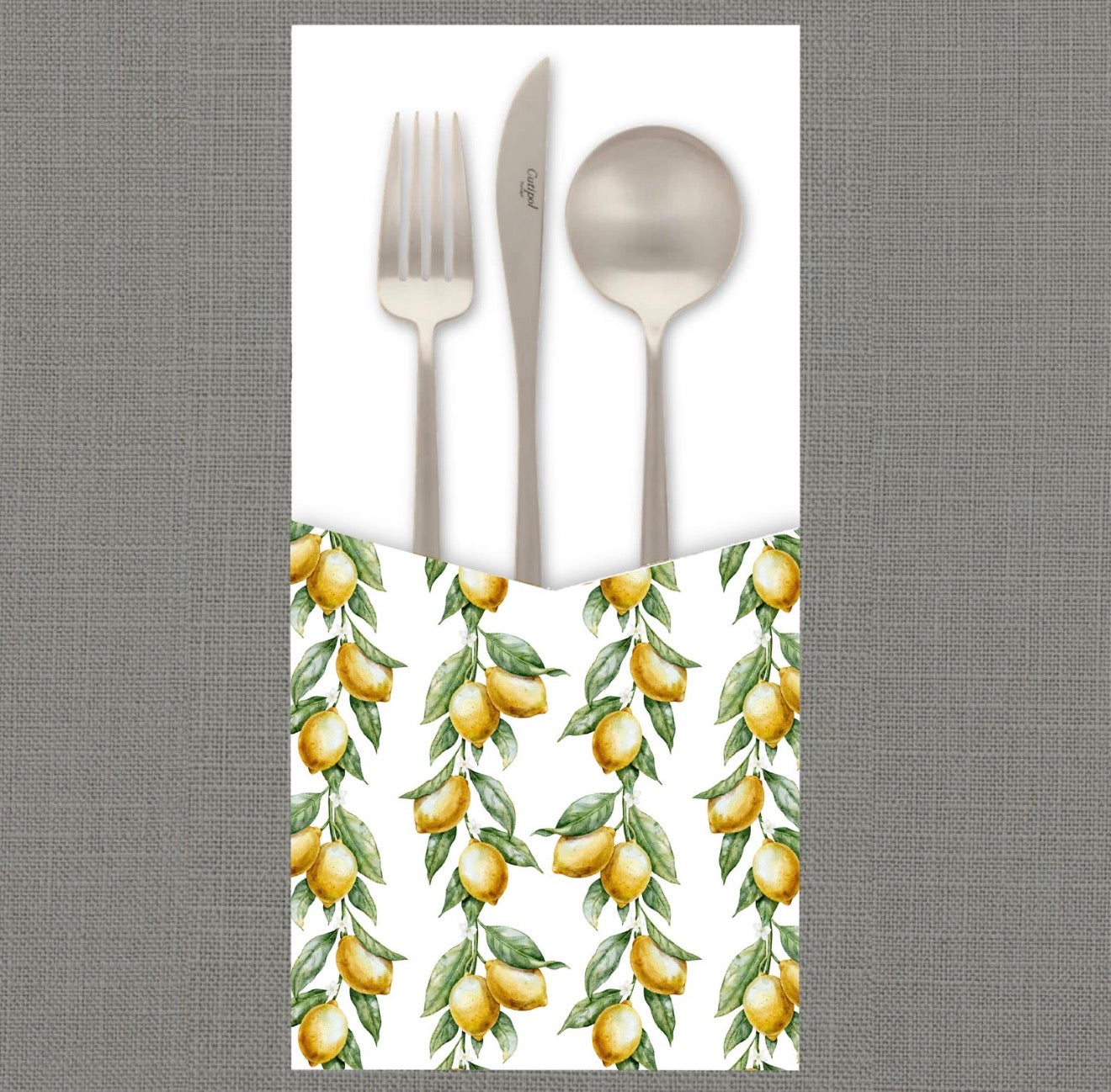 Citrus Branch Cutlery Pouch