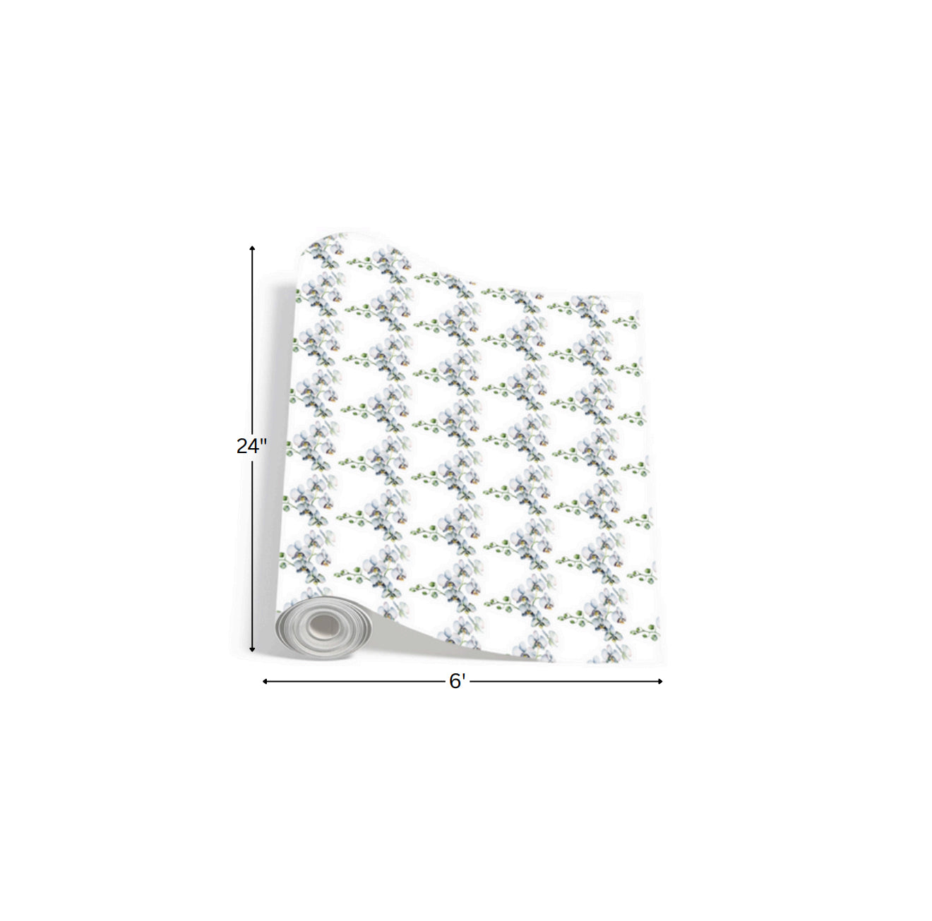 Floating Orchids - Printed Wrapping Paper