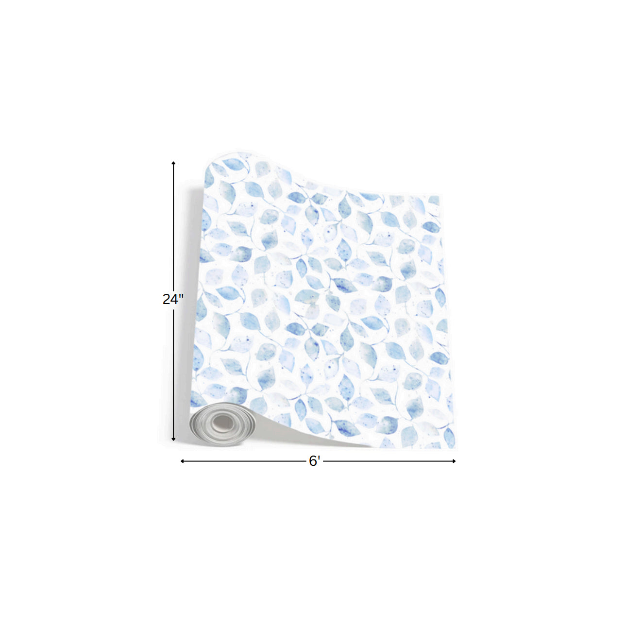 Frosted Leaves - Printed Wrapping Paper