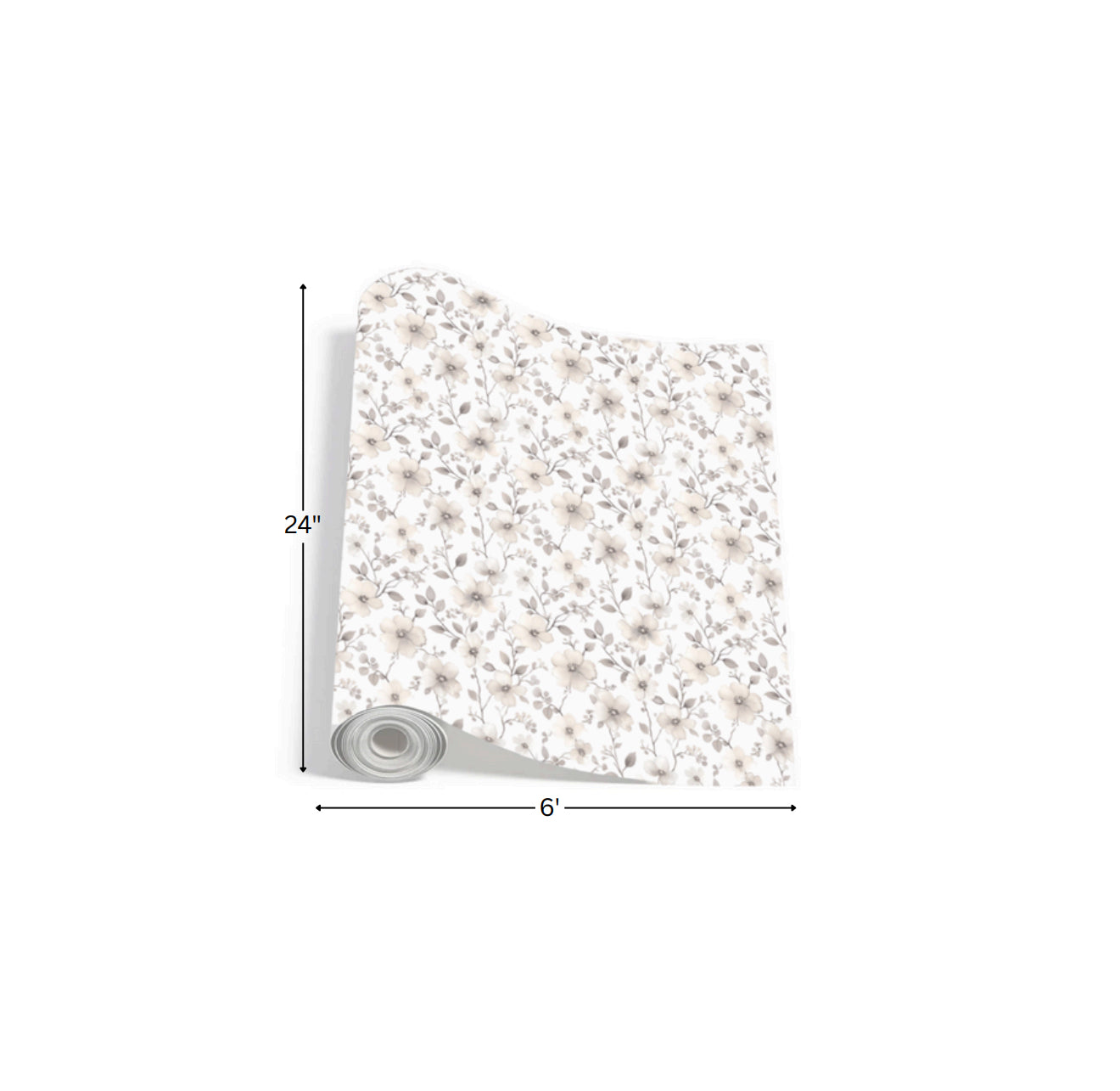 Watercolor Fall Flowers - Printed Wrapping Paper