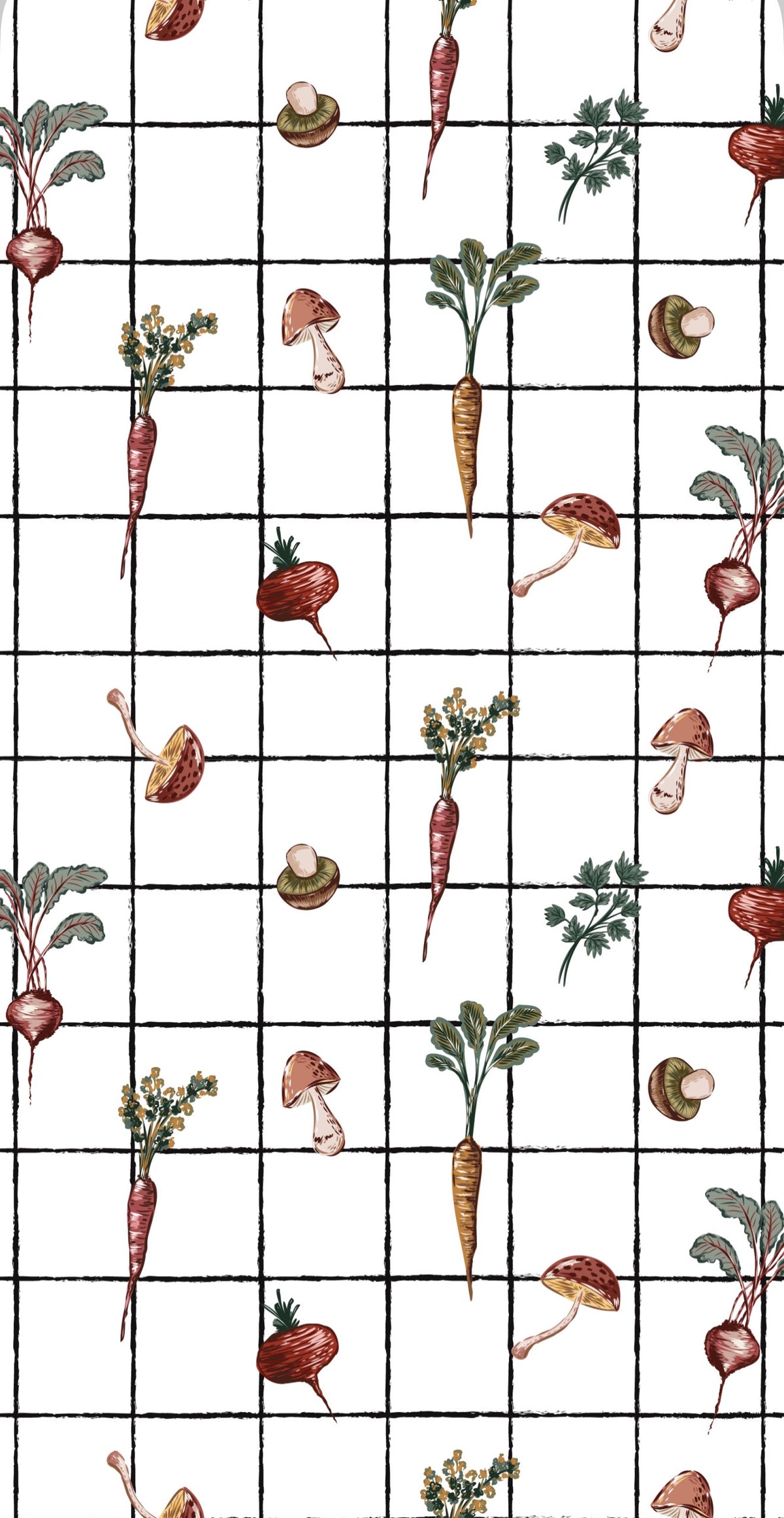 Harvest Grid - Printed Guest Towel