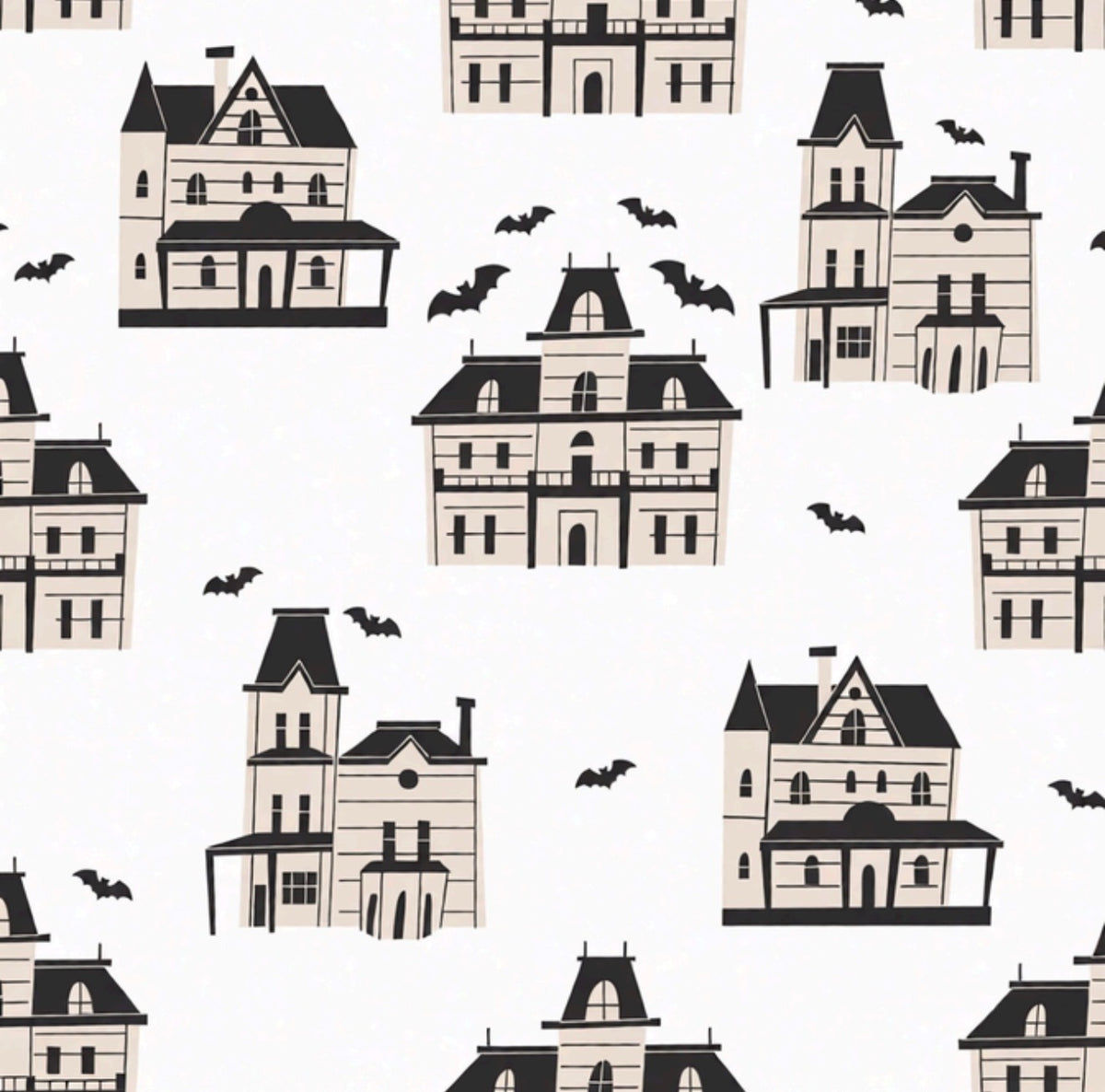 Gothic House Halloween Cocktail Napkin