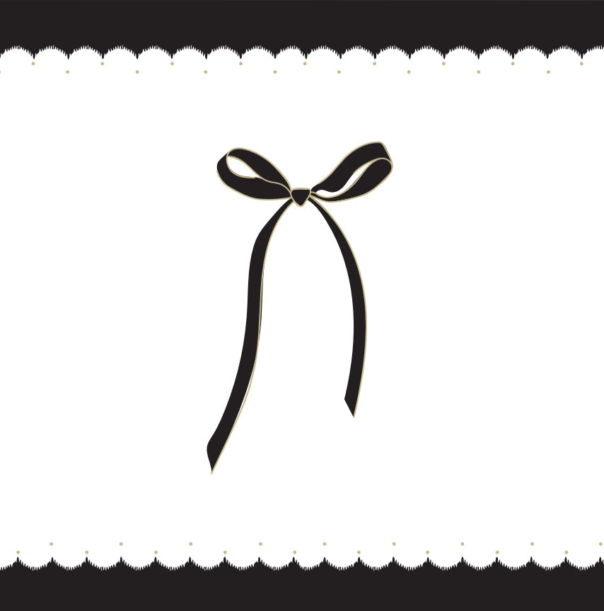 Scalloped Bow - Charger - (SQUARE)