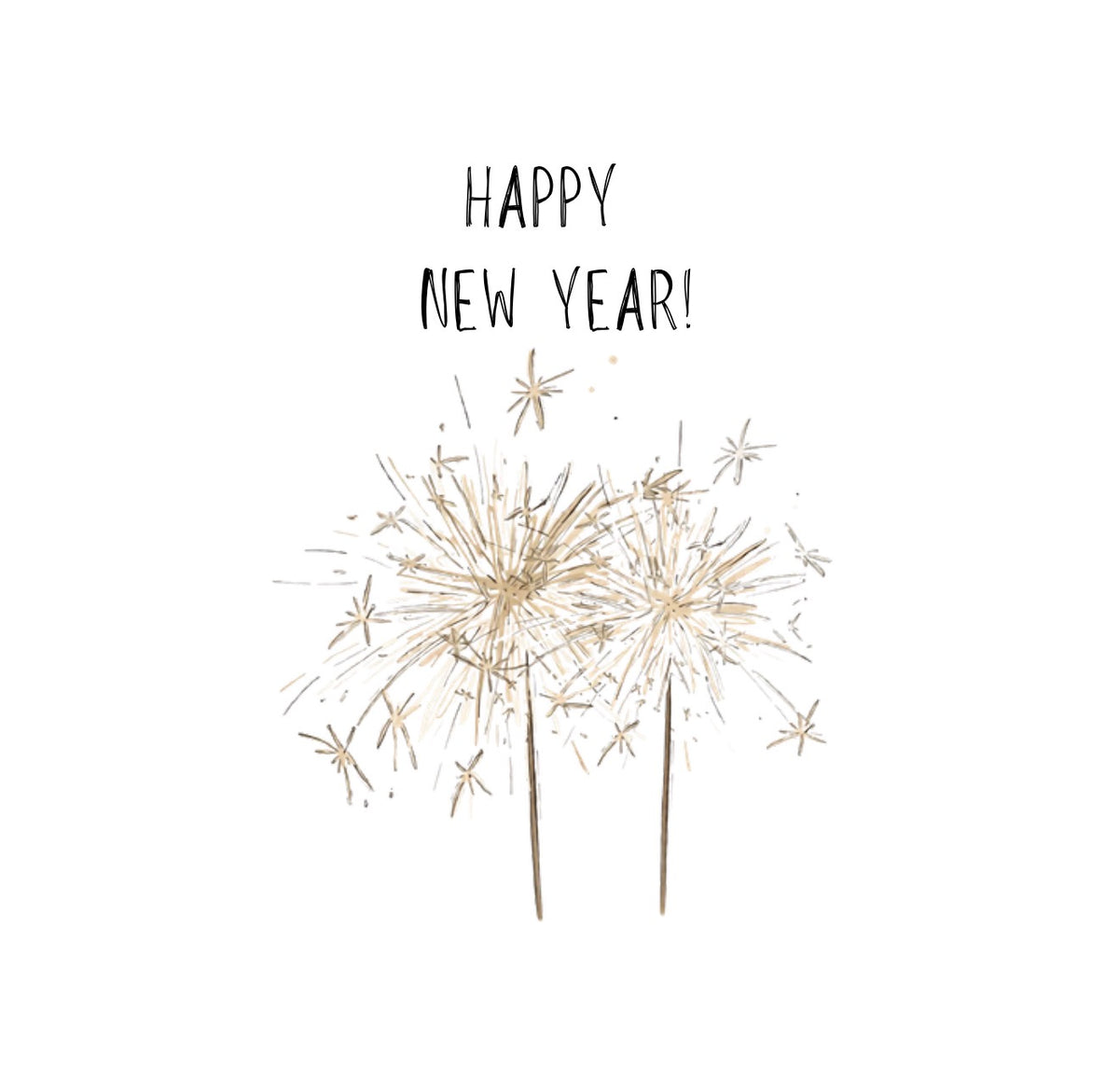 Sparklers New Year Cocktail Napkin