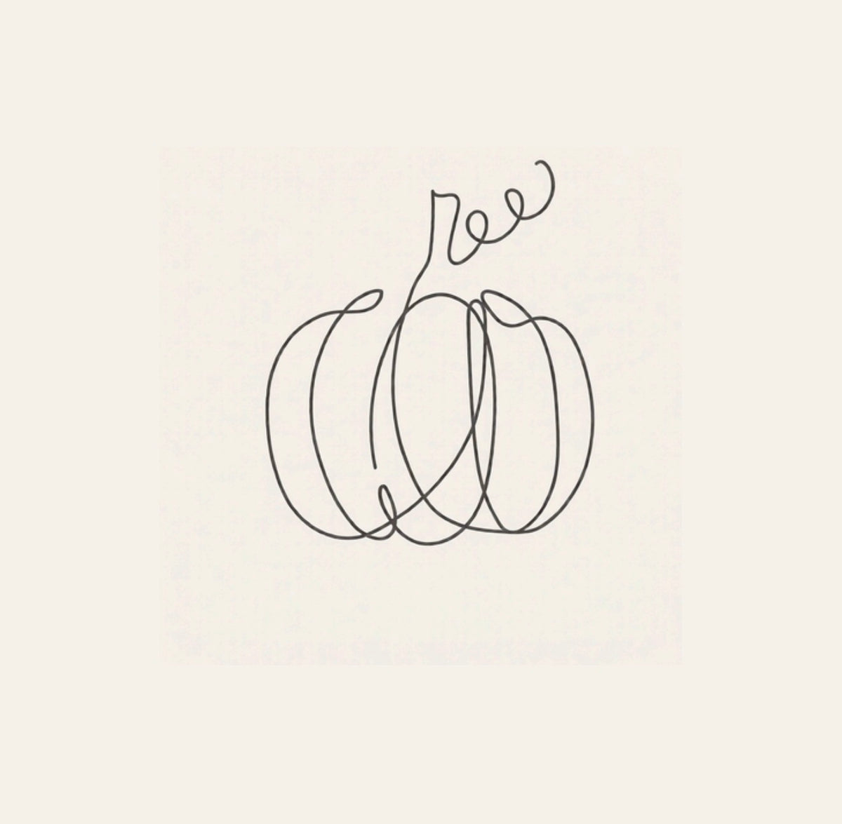 Thanksgiving Doodle Cocktail Napkin