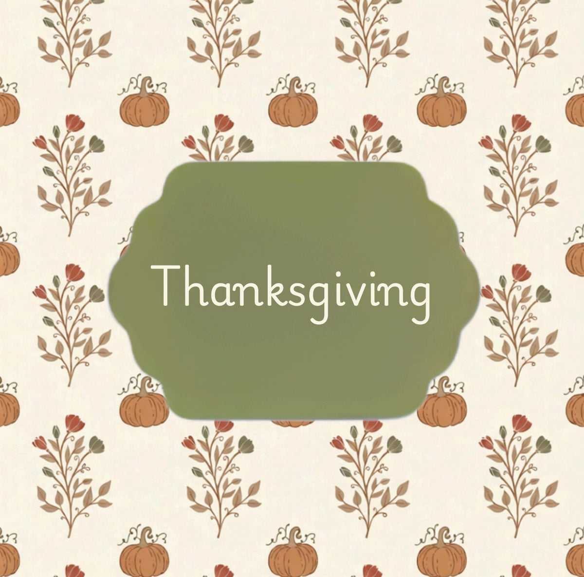 Autumnal Thanksgiving Cocktail Napkin